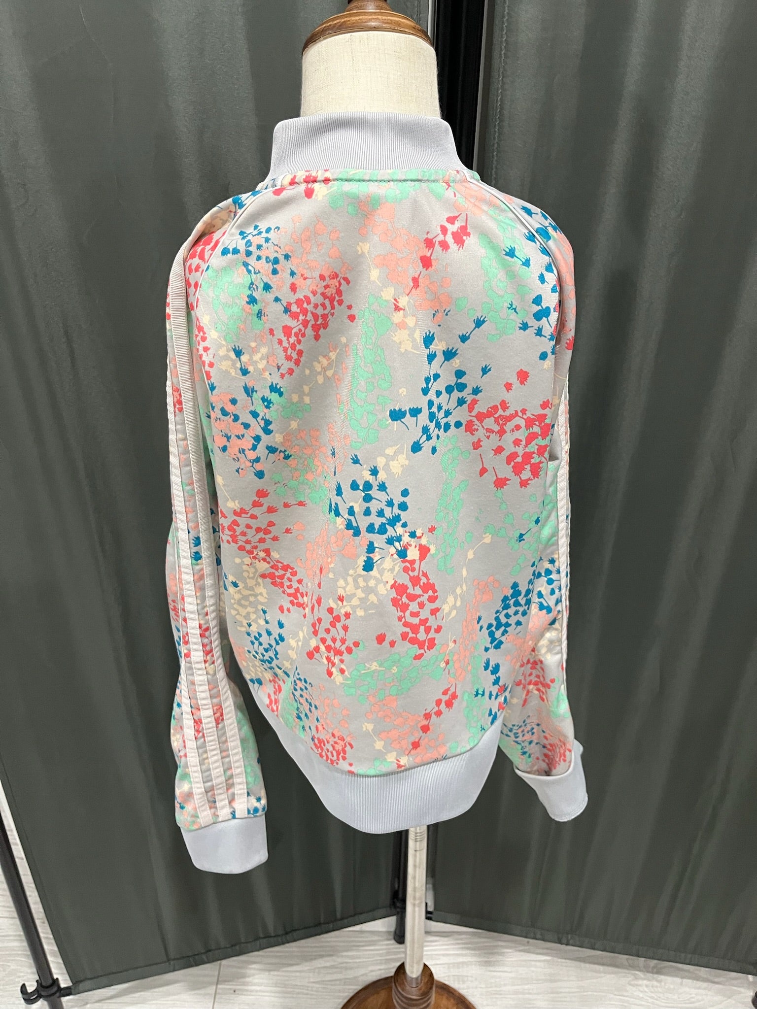 Girls Floral Zip Up Jacket image 2