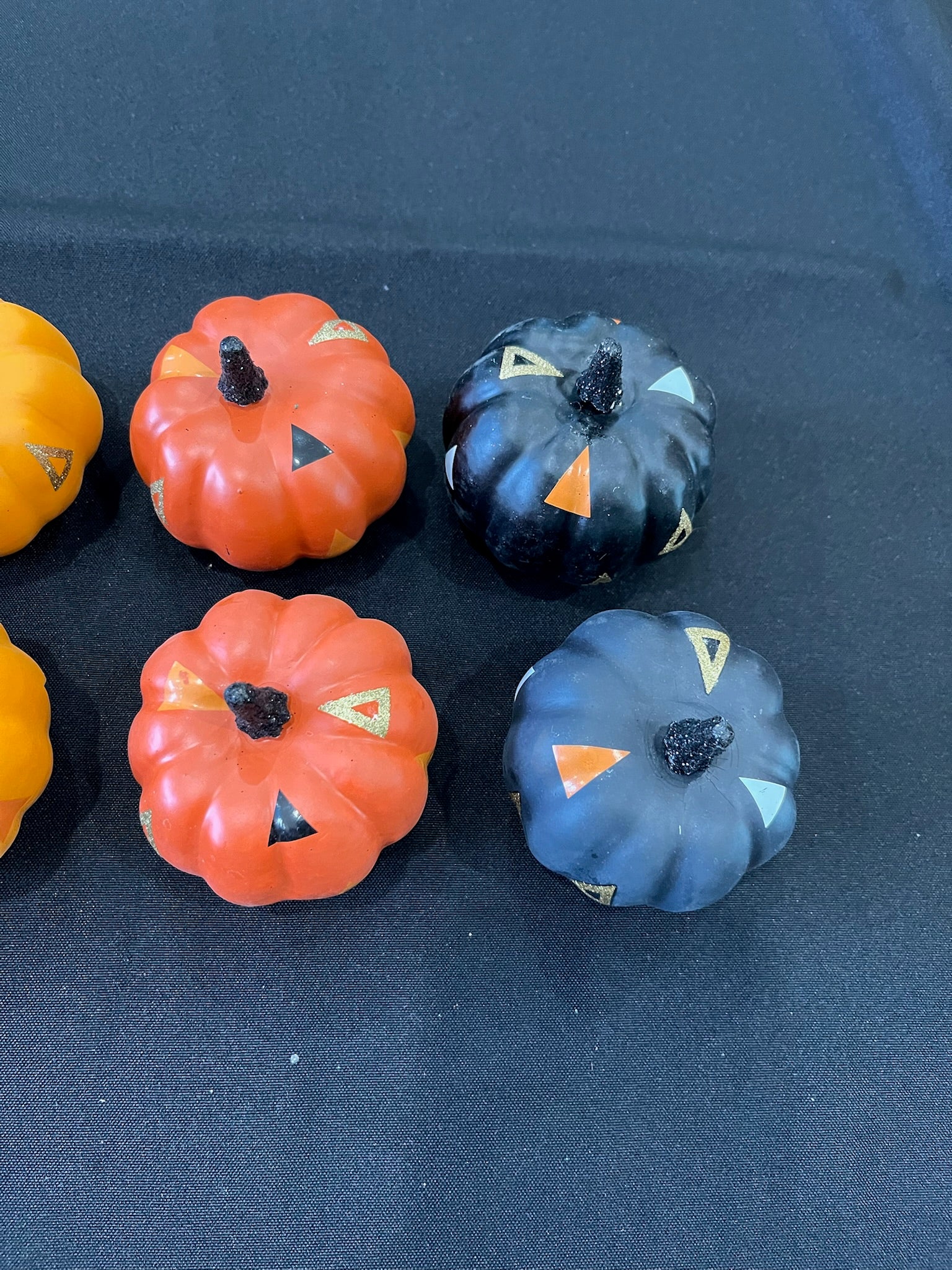 8 Piece Halloween Fall Pumpkins Decor Set
