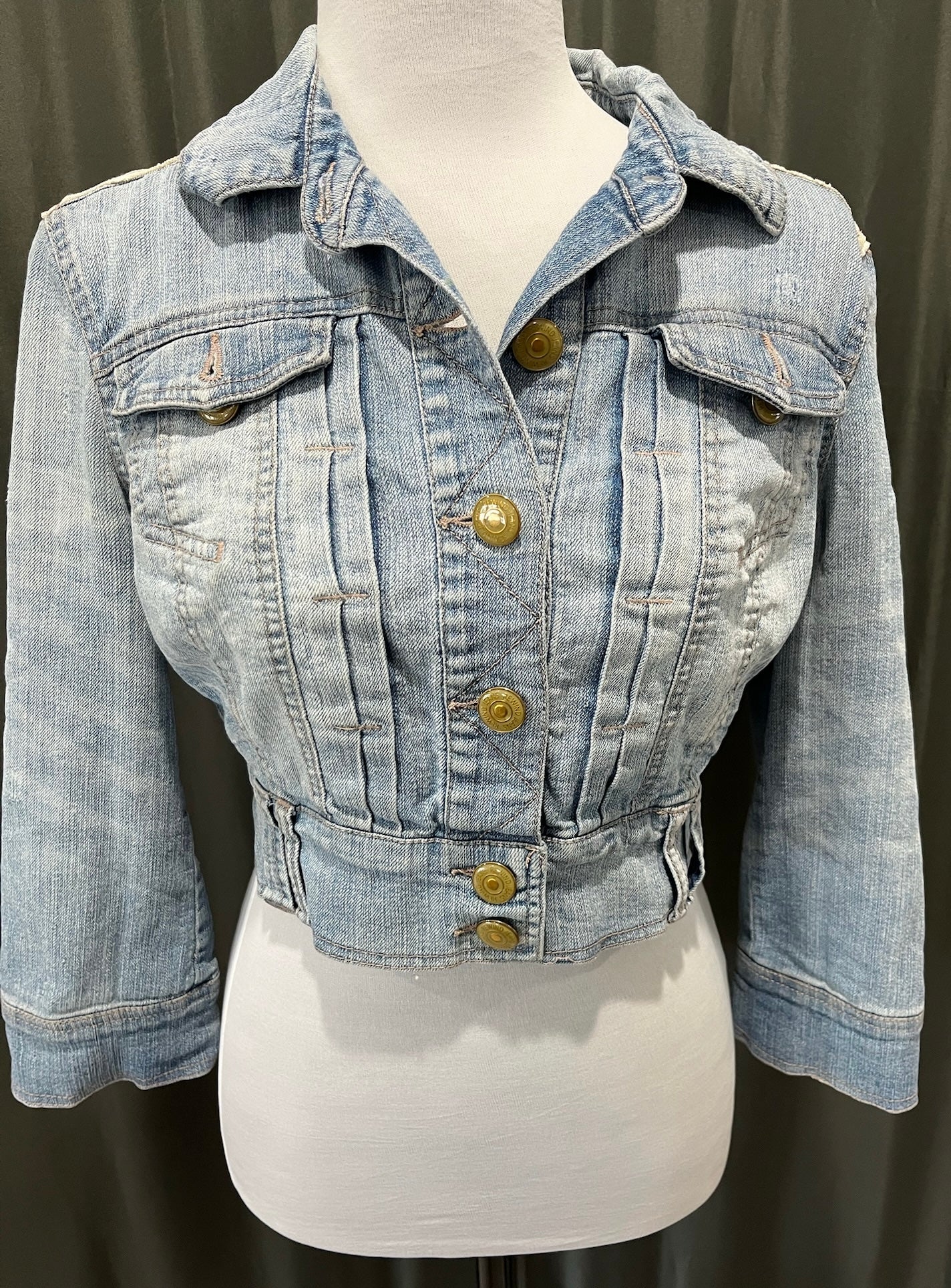 Women’s Jean Jacket With Lace image 1