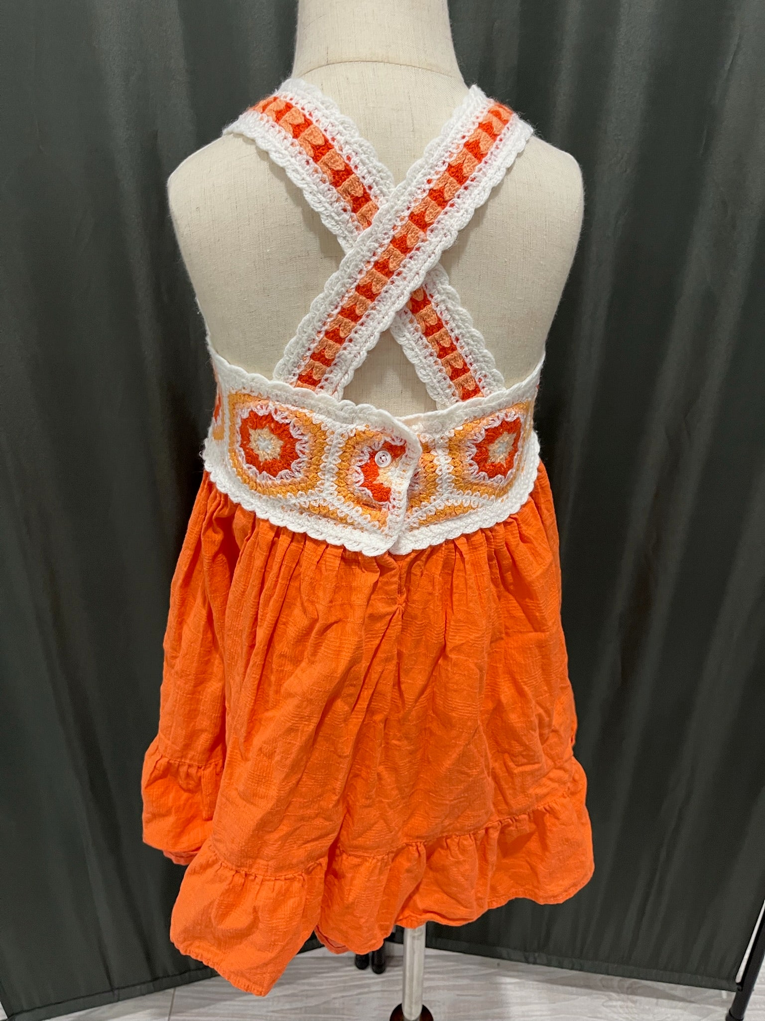 Girls Orange Dress image 2