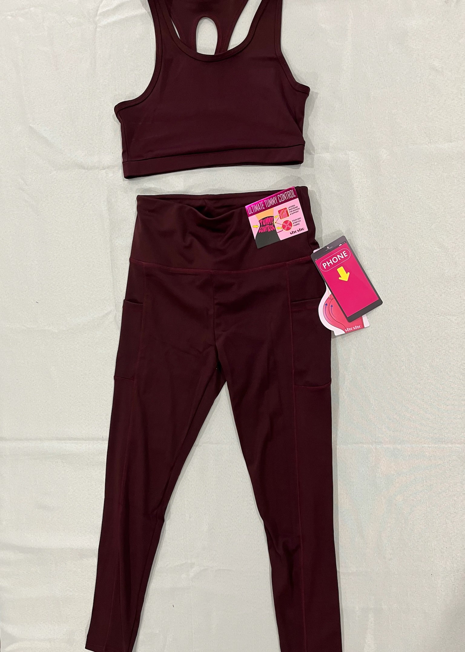 Women’s Solid Colored Two Piece Athletic Sets image 5