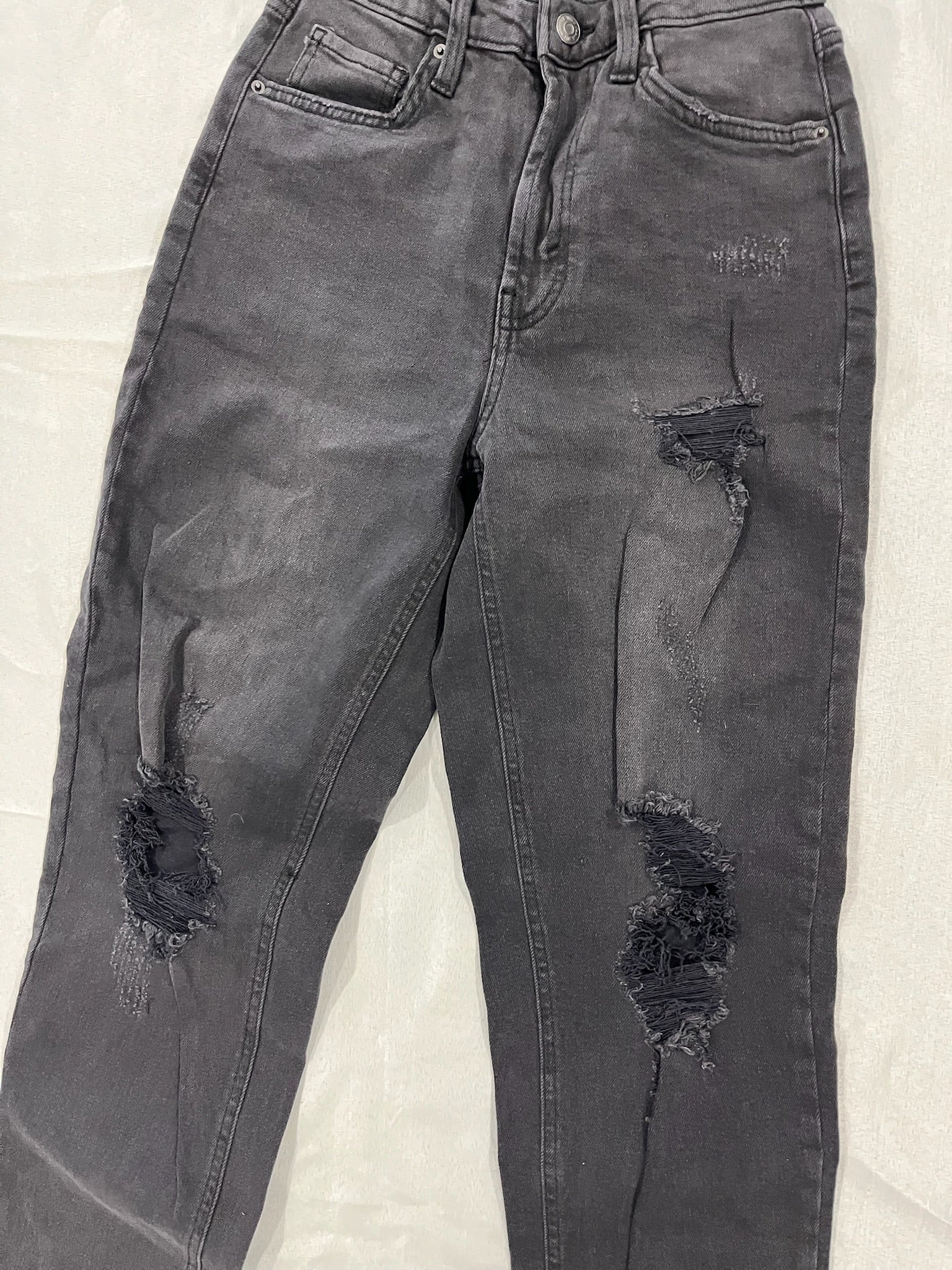 Women’s Black Ripped Jeans image 1