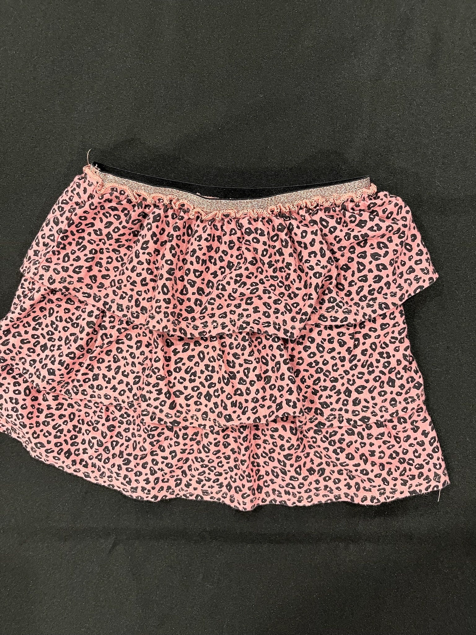 Girls Pink Leopard Skirt image 2