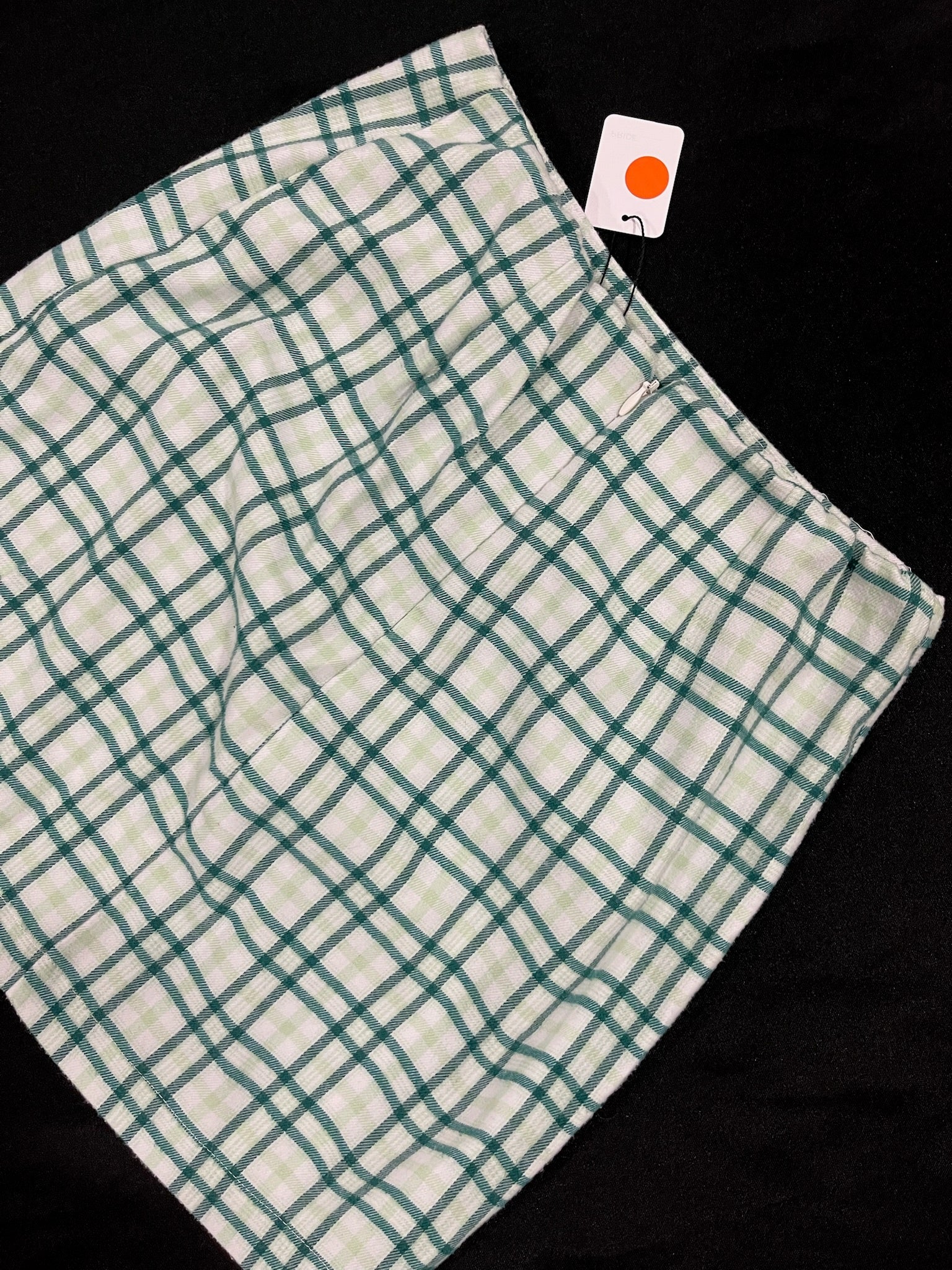 Women’s Green Checkered Skirt image 2