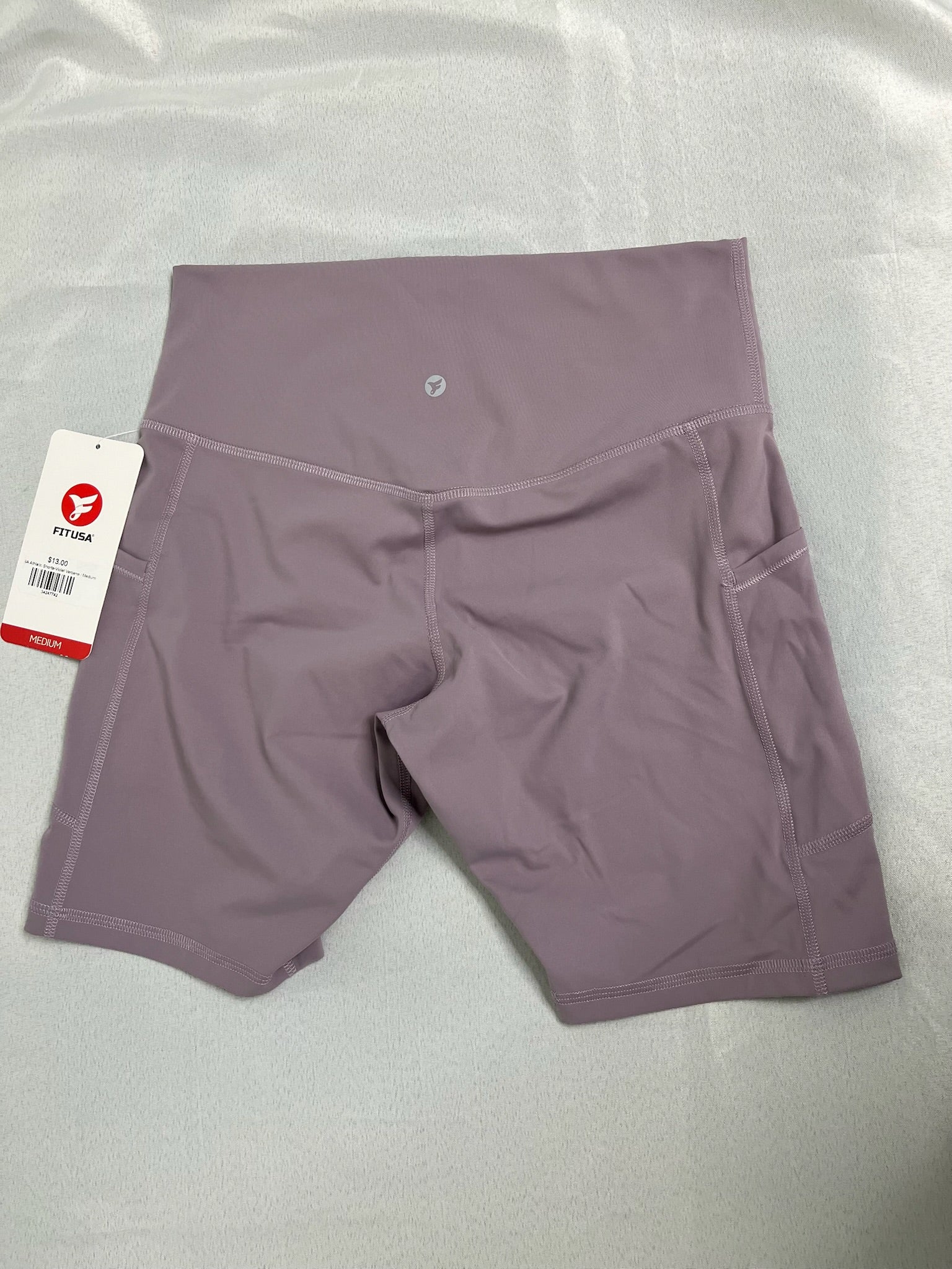 Women’s Purple Exercise Shorts image 1