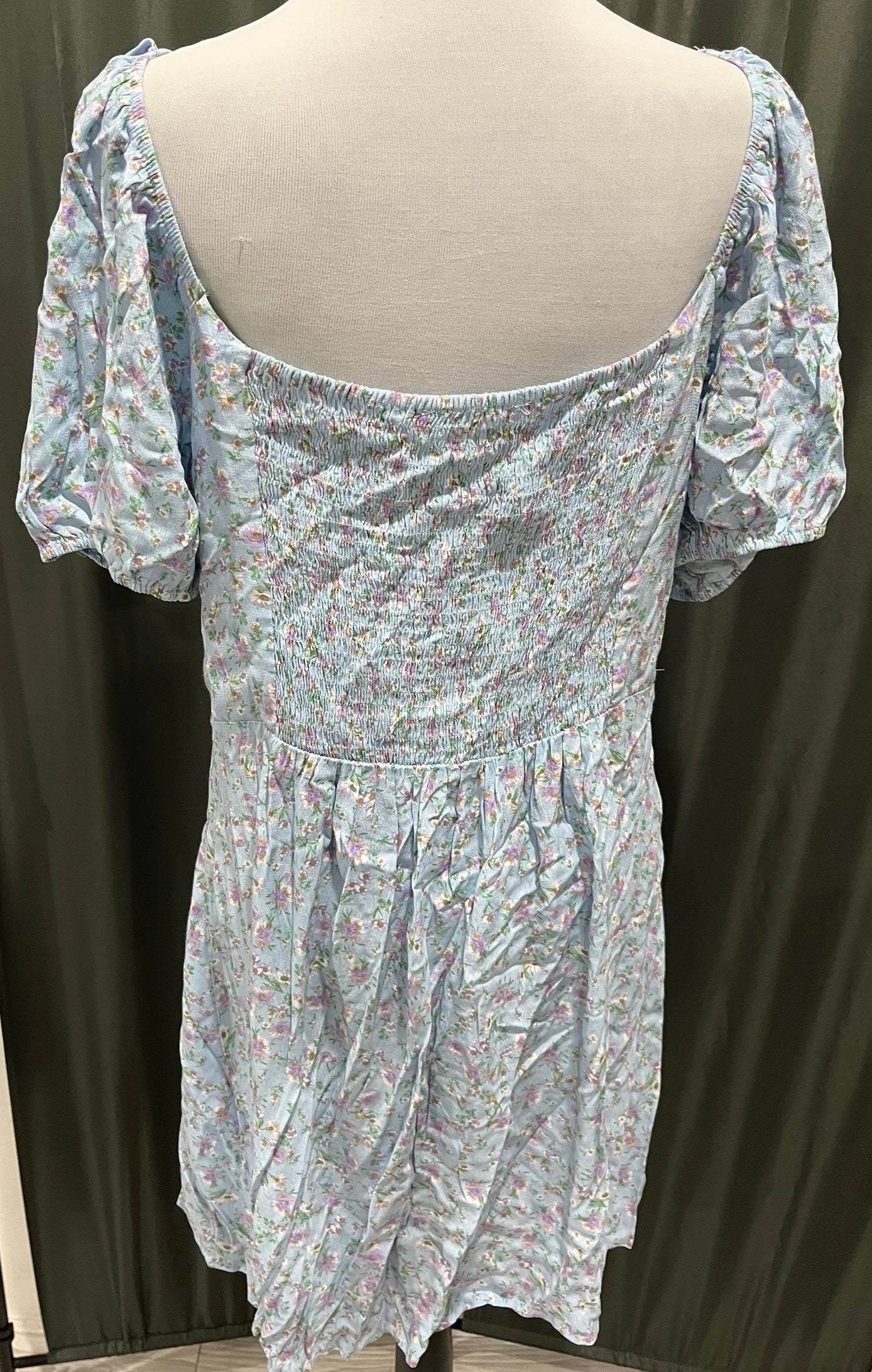 Blue Floral Dress image 2