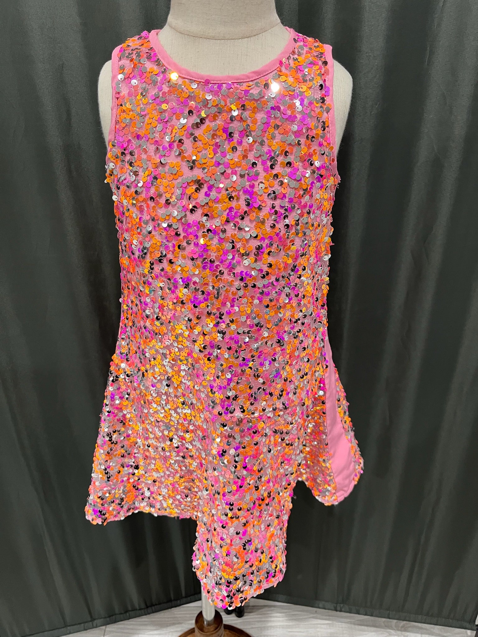 Girls Pink Sequin Dress image 0