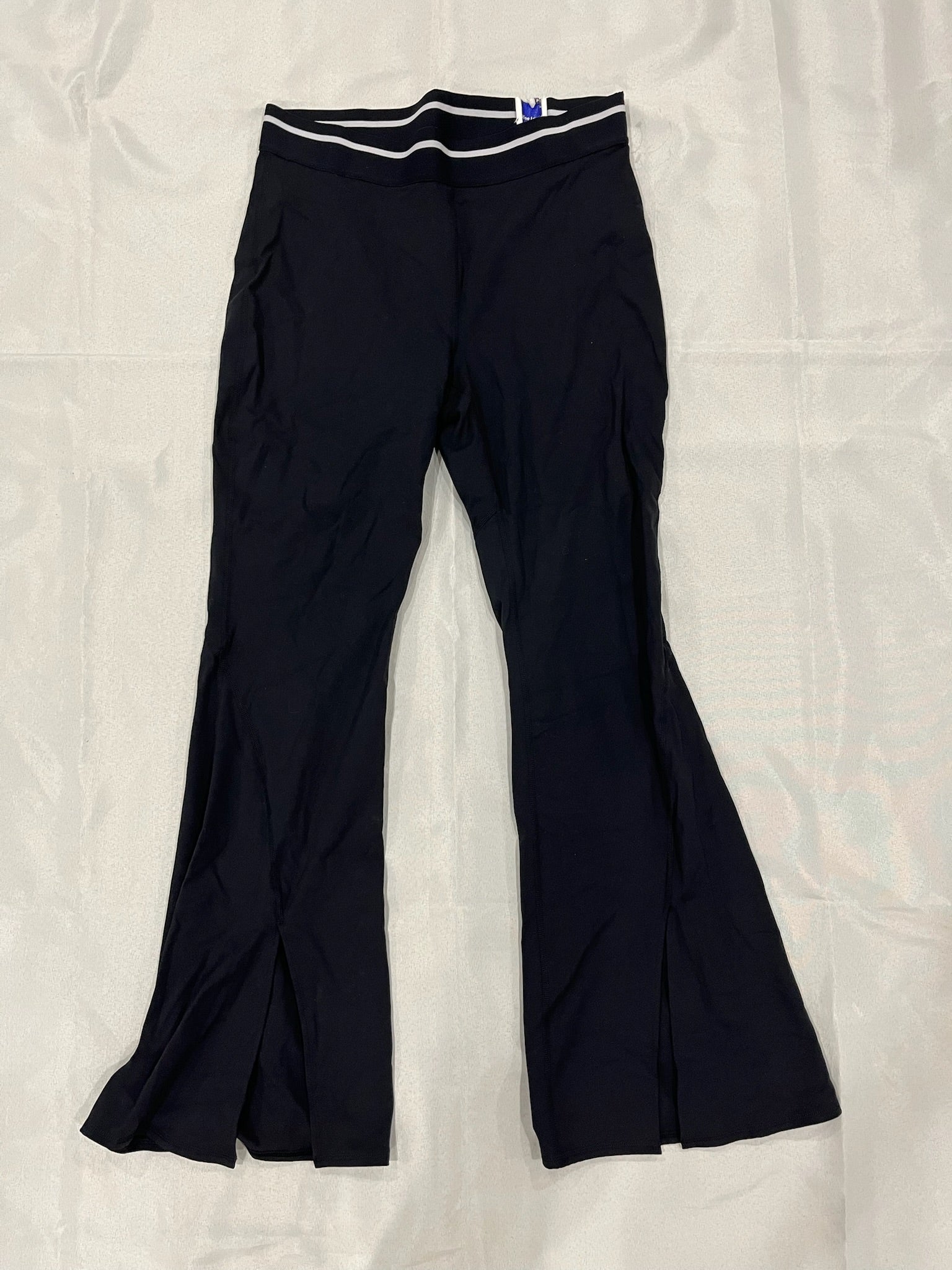 Women’s High Rise Black Exercise Pants With Slit image 0