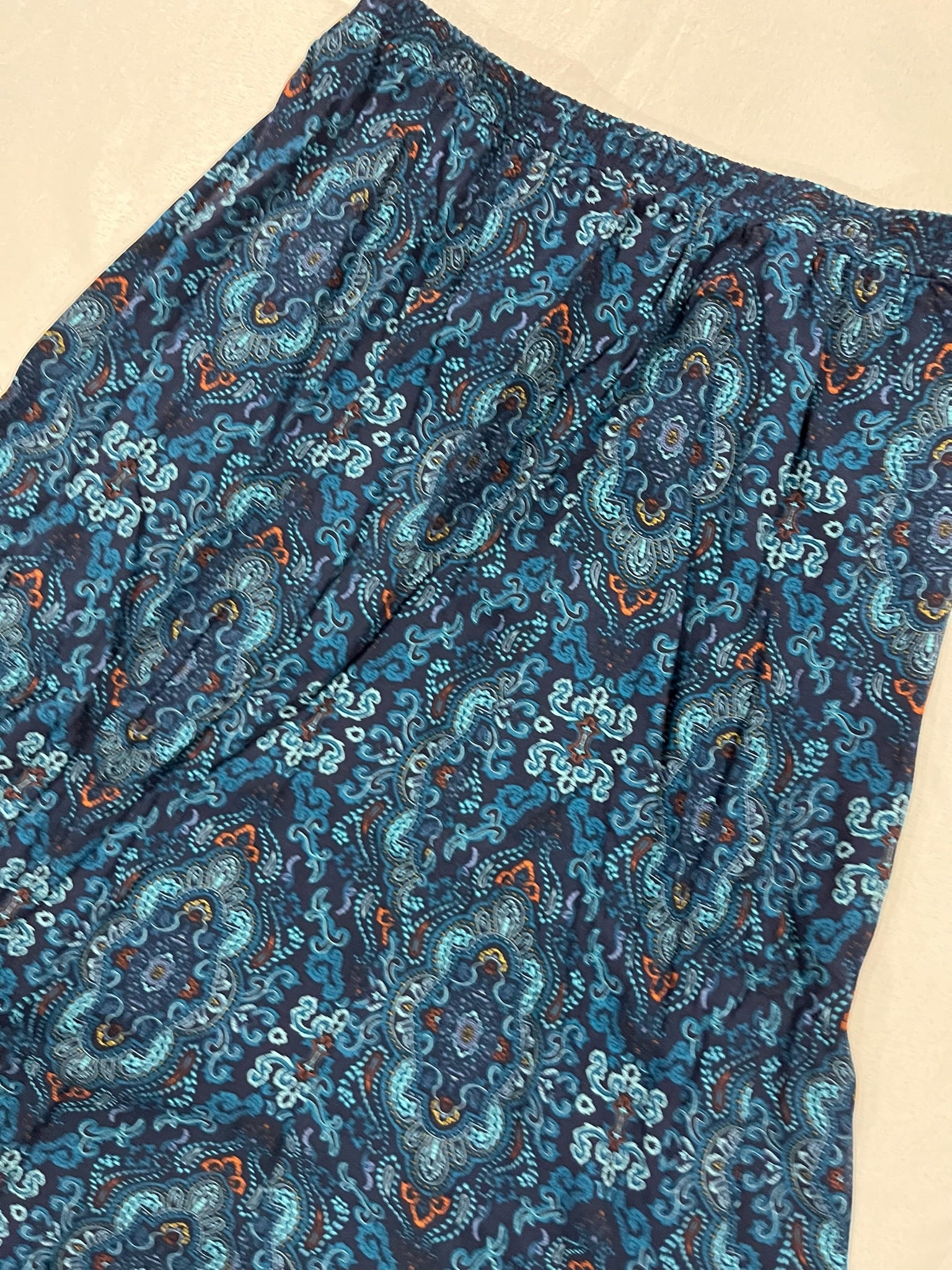 Women’s Blue Floral Skirt image 1