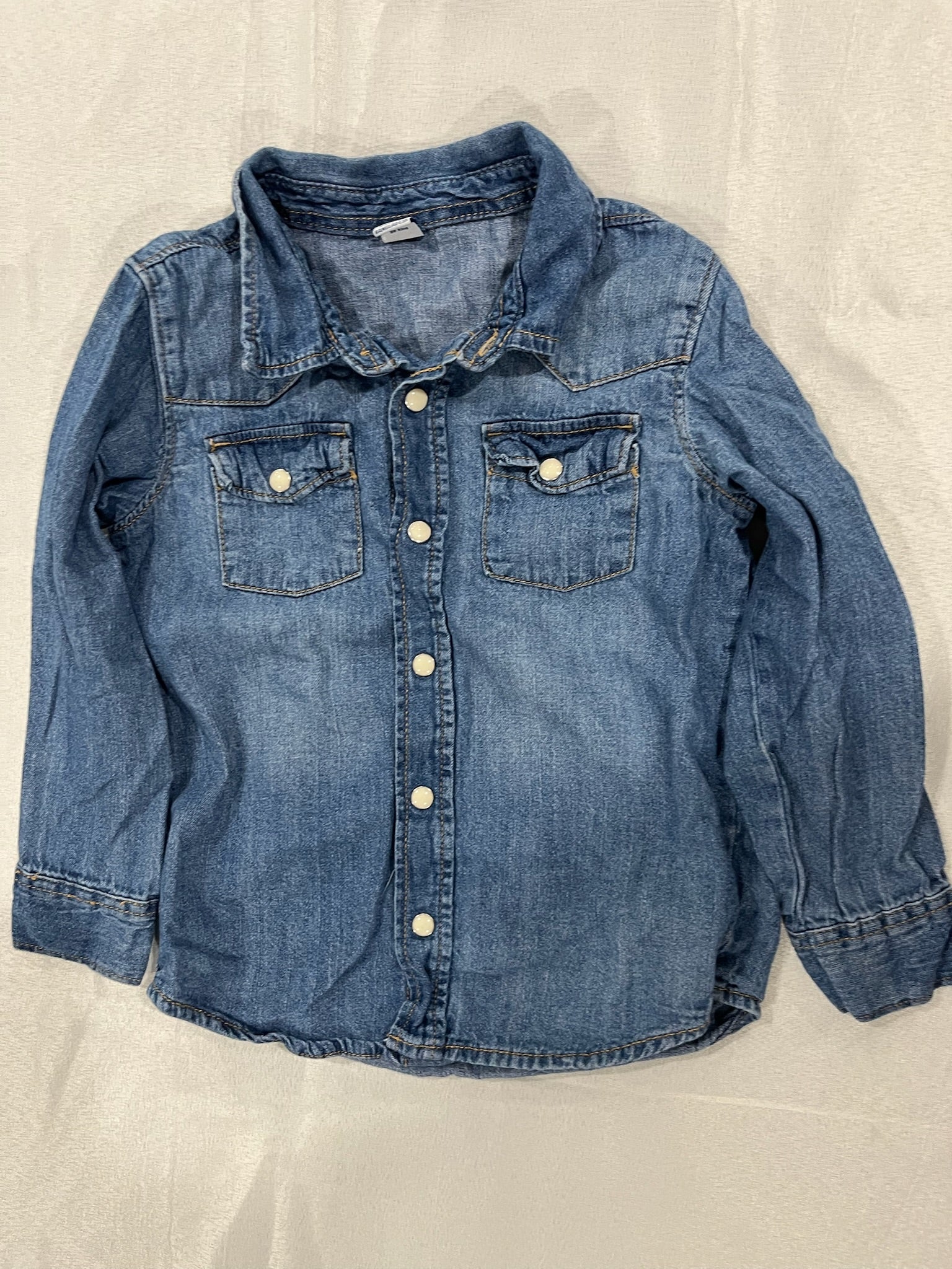 Girls Jean Jacket Button Up image 1
