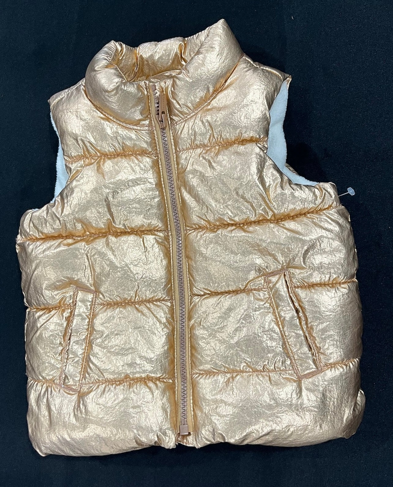 Girls Gold Vest image 0