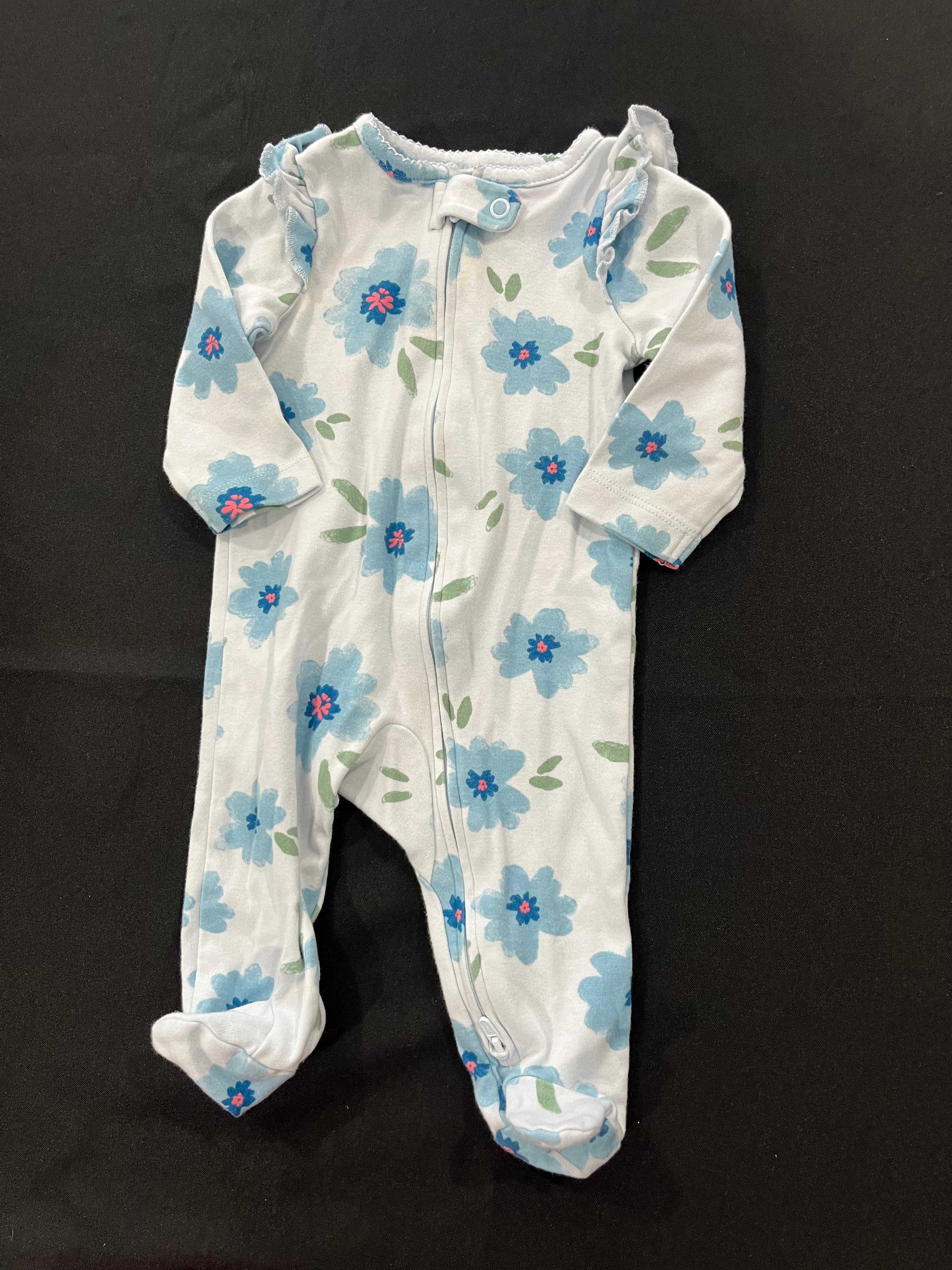 Blue Floral One Piece image 0