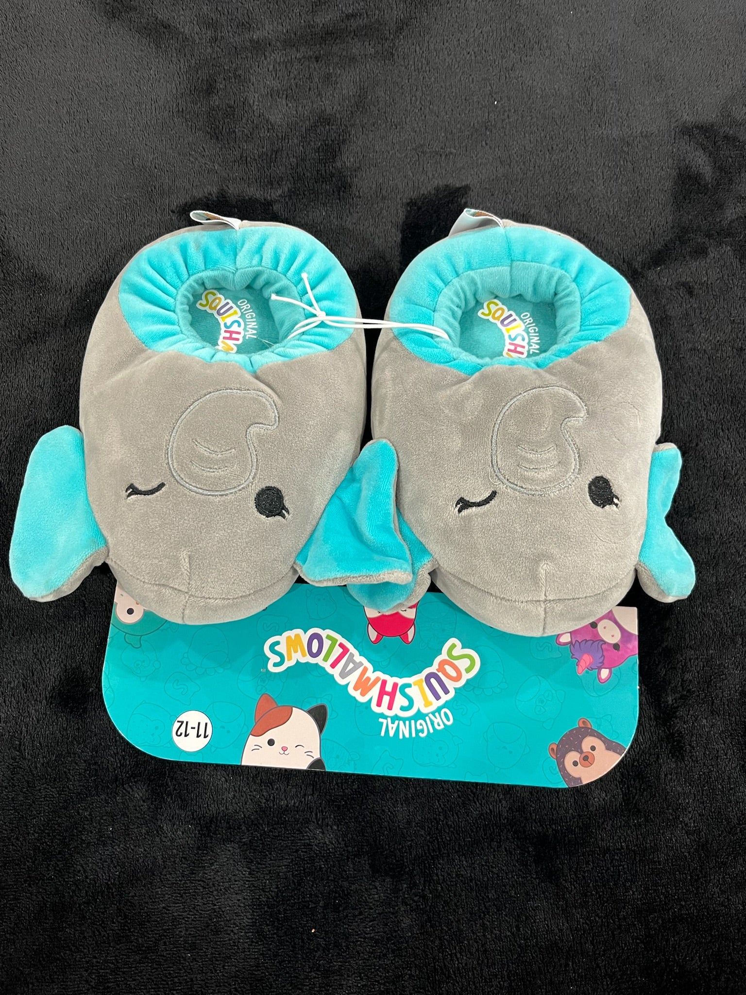 Childrens Squishmallow Elephant Slippers image 2