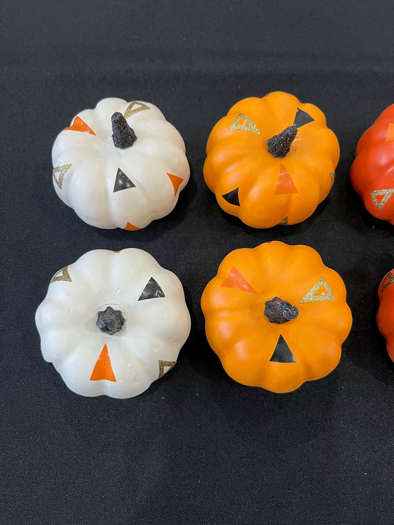 8 Piece Halloween Fall Pumpkins Decor Set