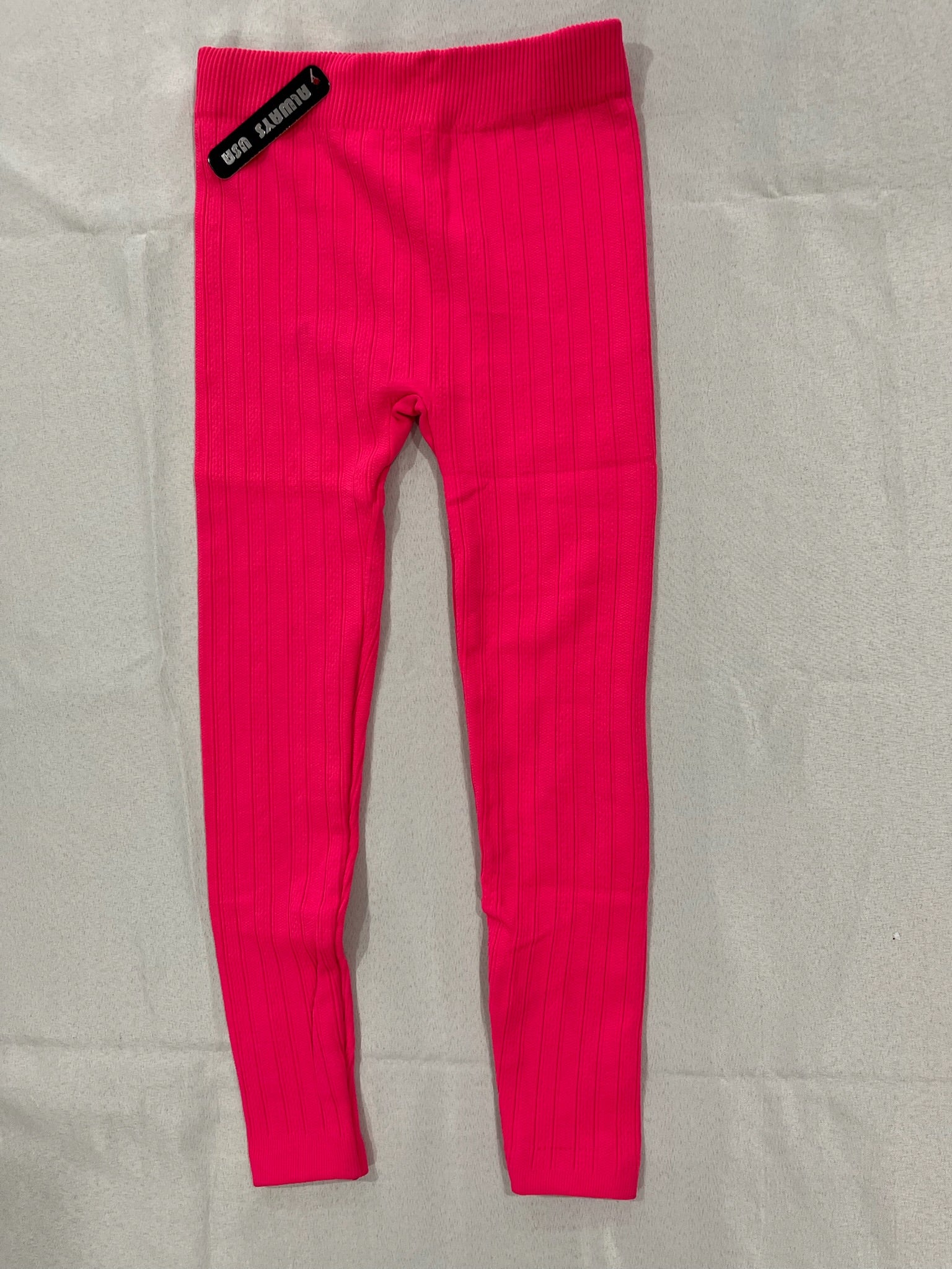Girls Soft Touch Pink Leggings image 2