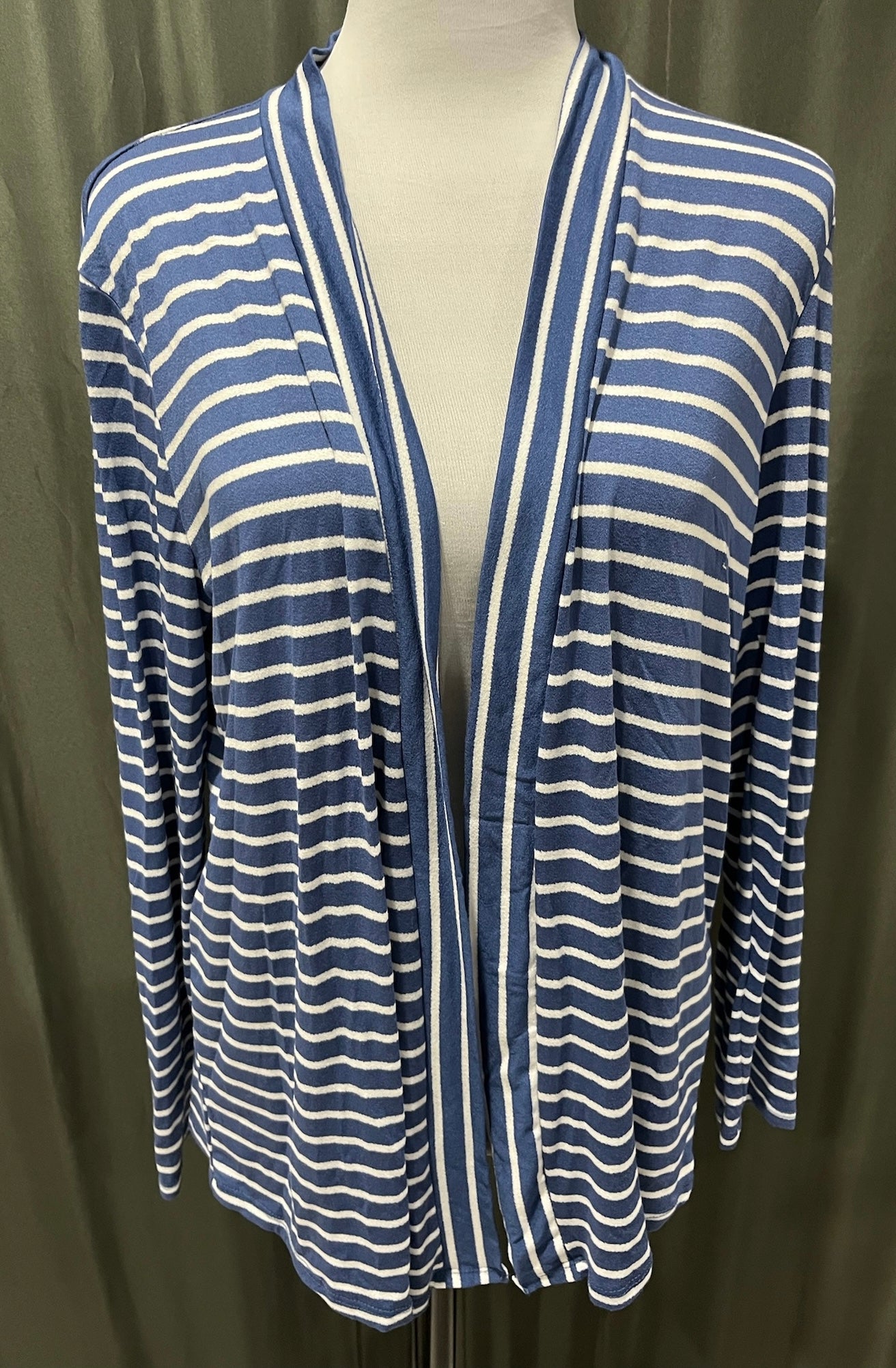 Blue & White Striped Cardigan  image 0