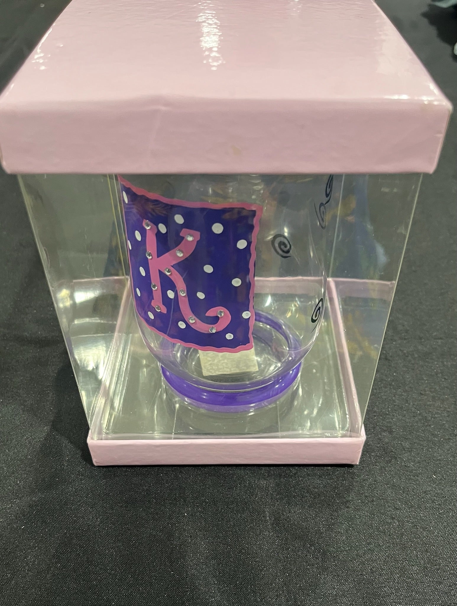 Glass Cup With “K” image 4