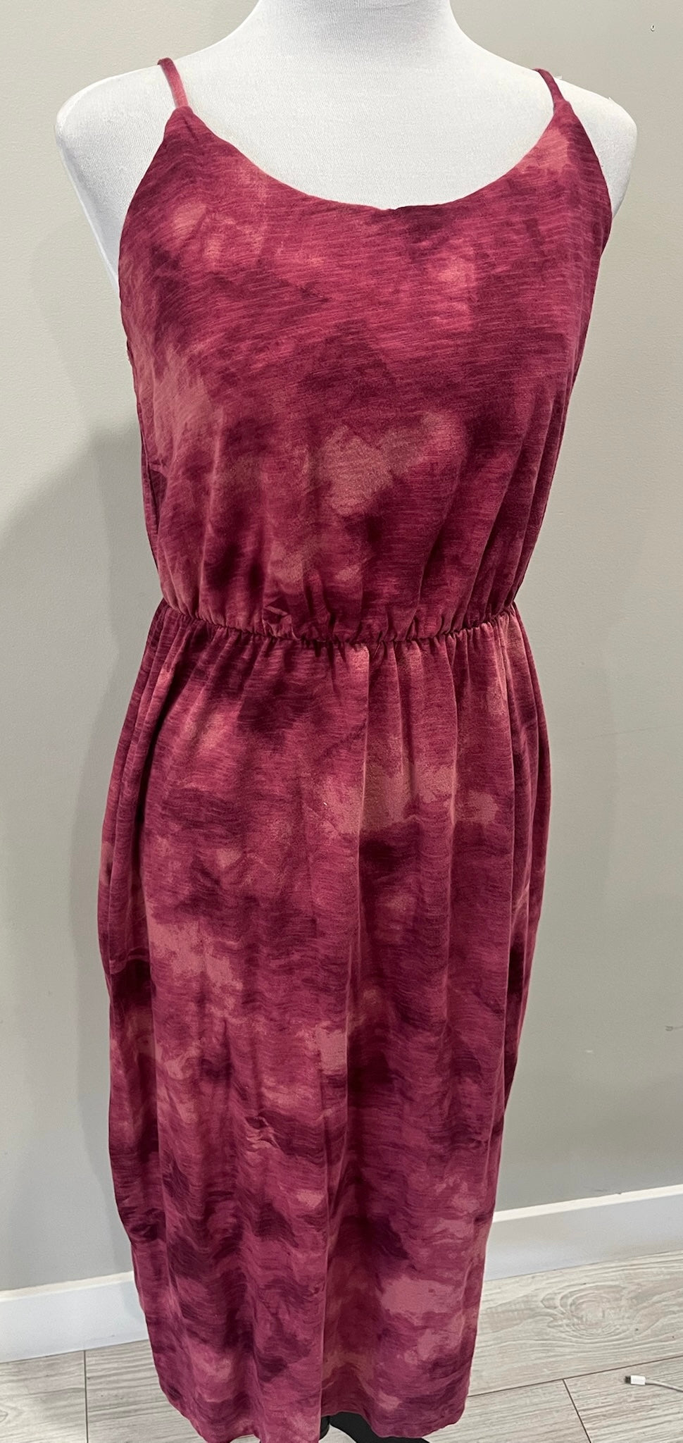 Women’s Pink Tie Dye Dress image 1