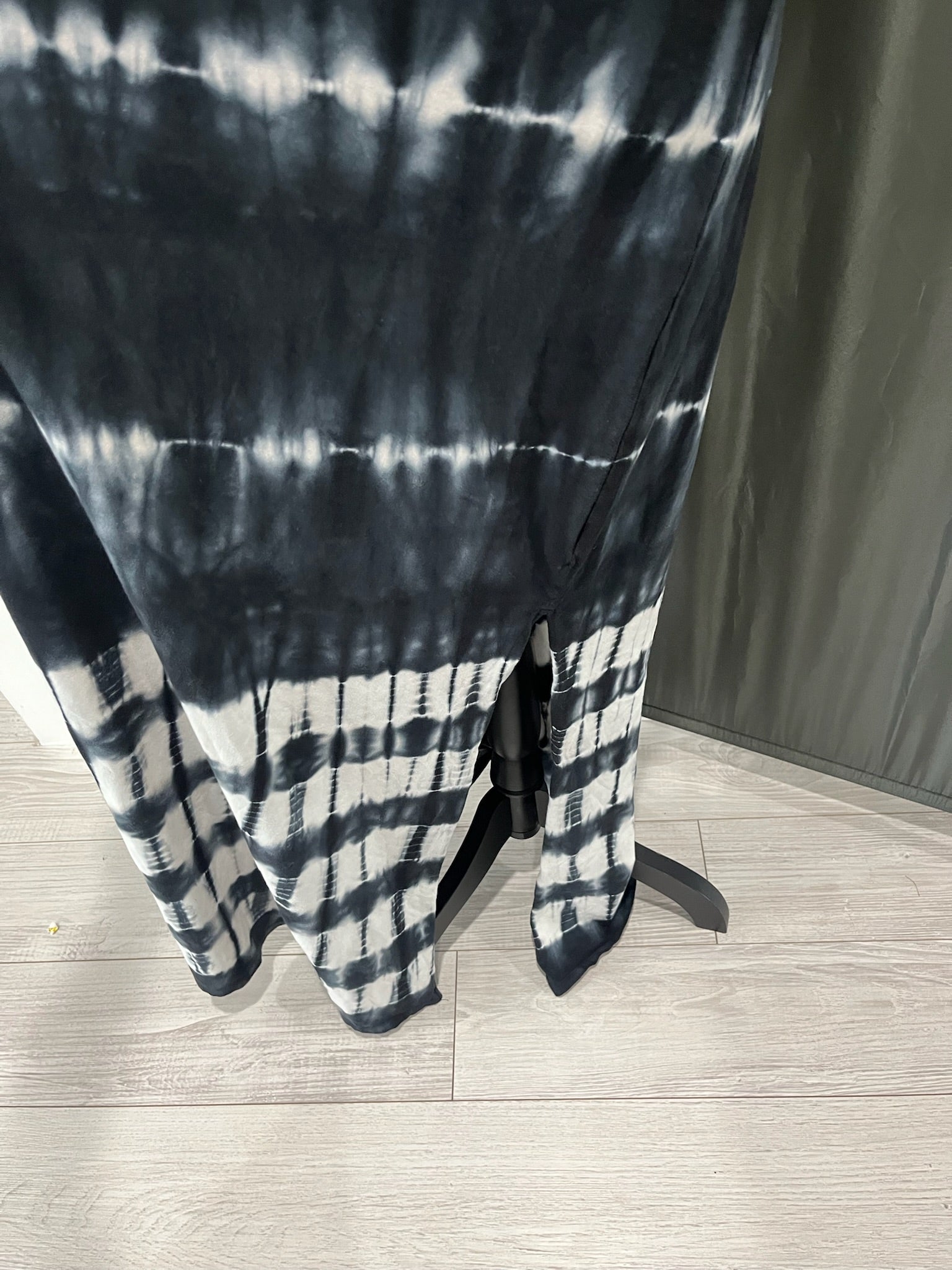 Women’s Black Tie Dye Dress With Attached Bra image 2