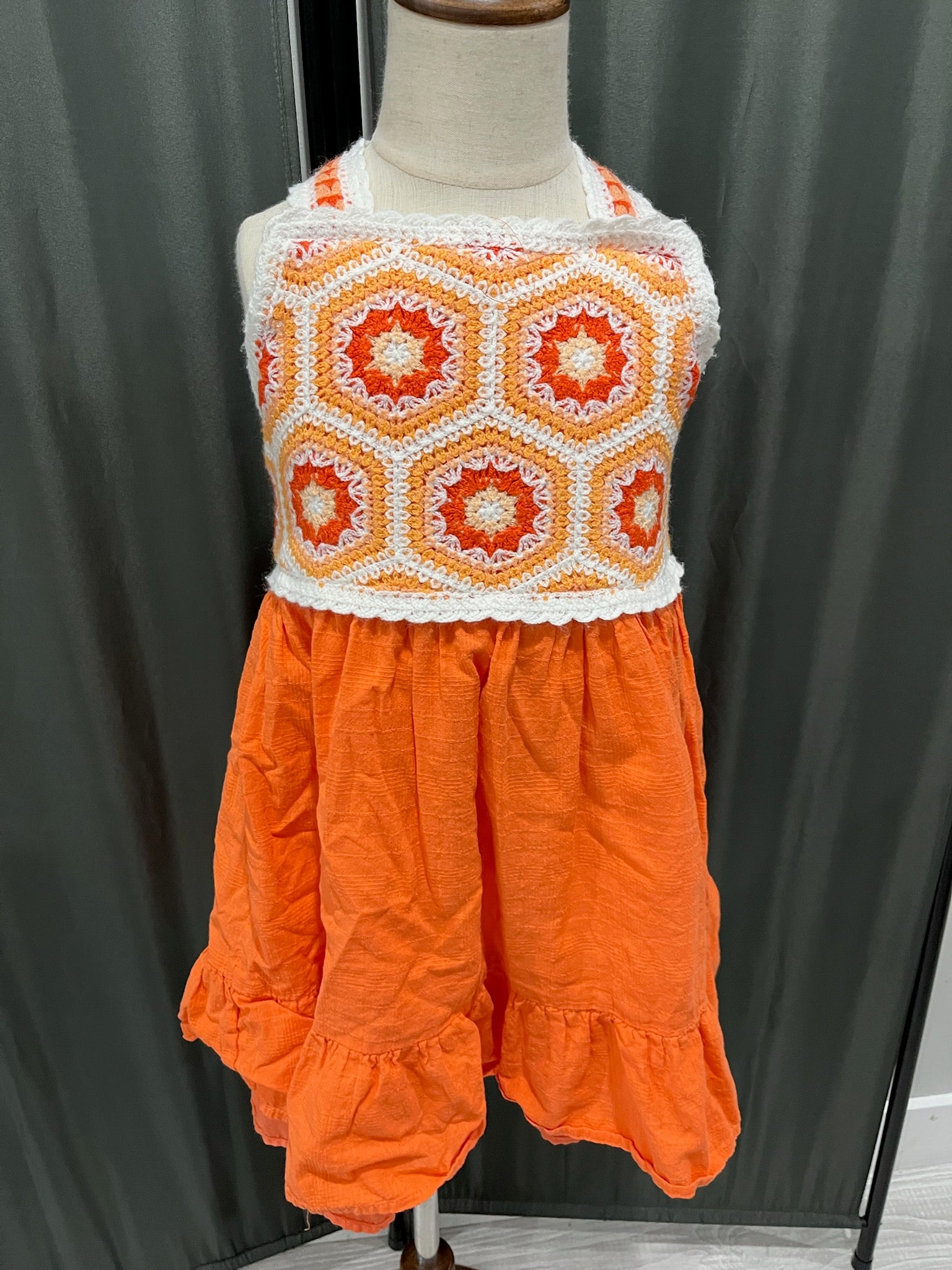 Girls Orange Dress image 1