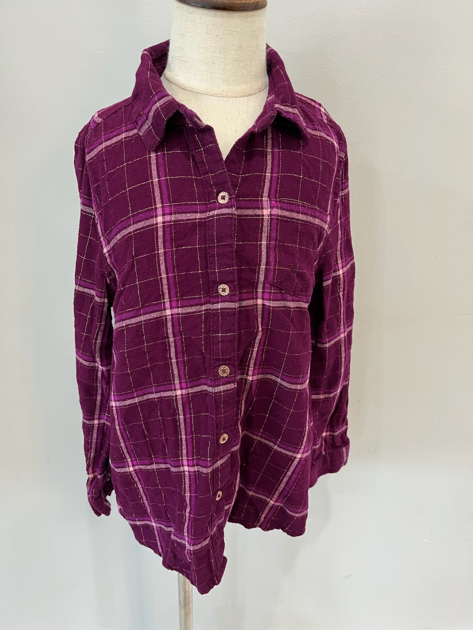 Girls Purple Flannel image 0