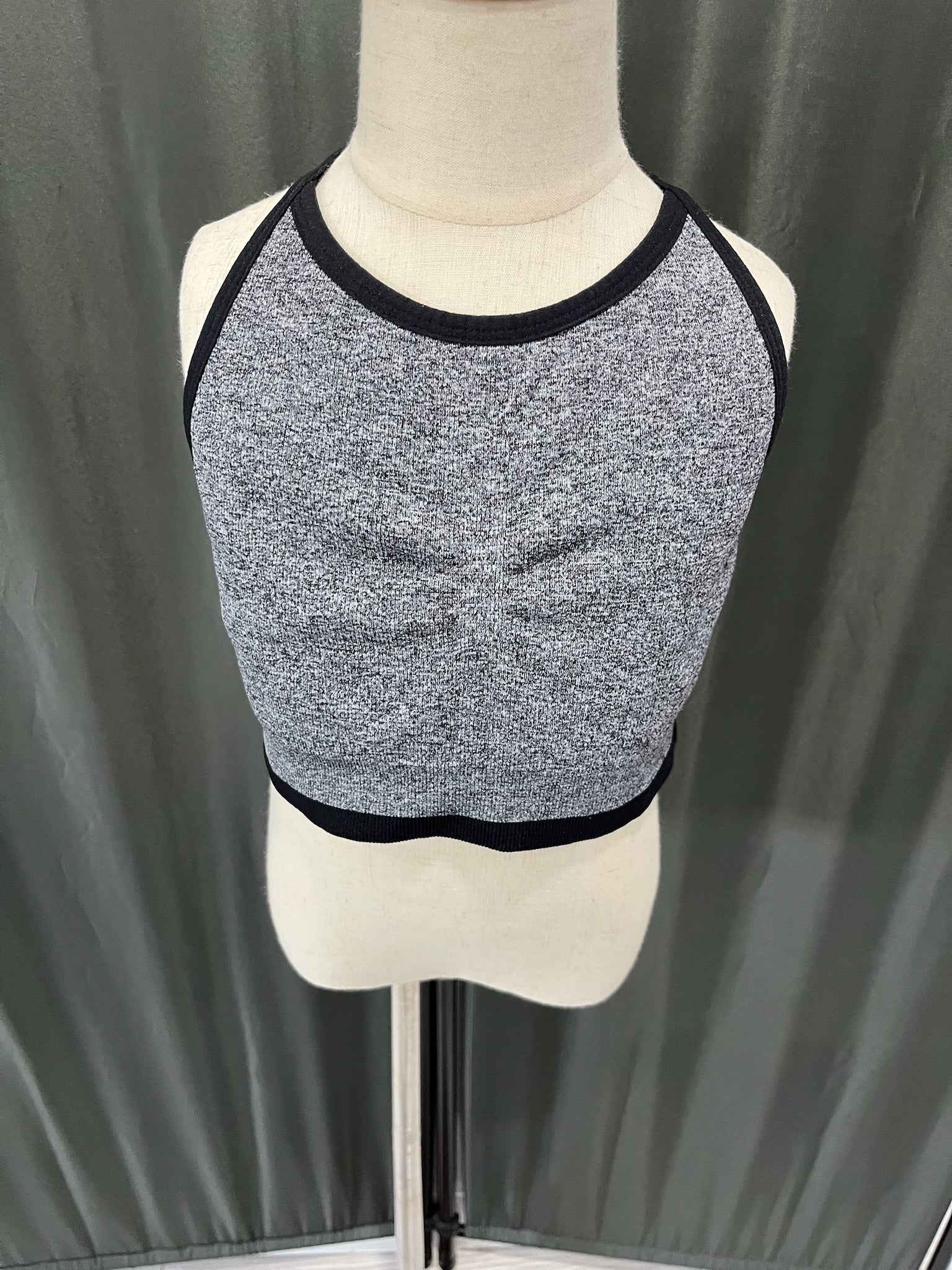 Girls Grey Sports Bra image 0