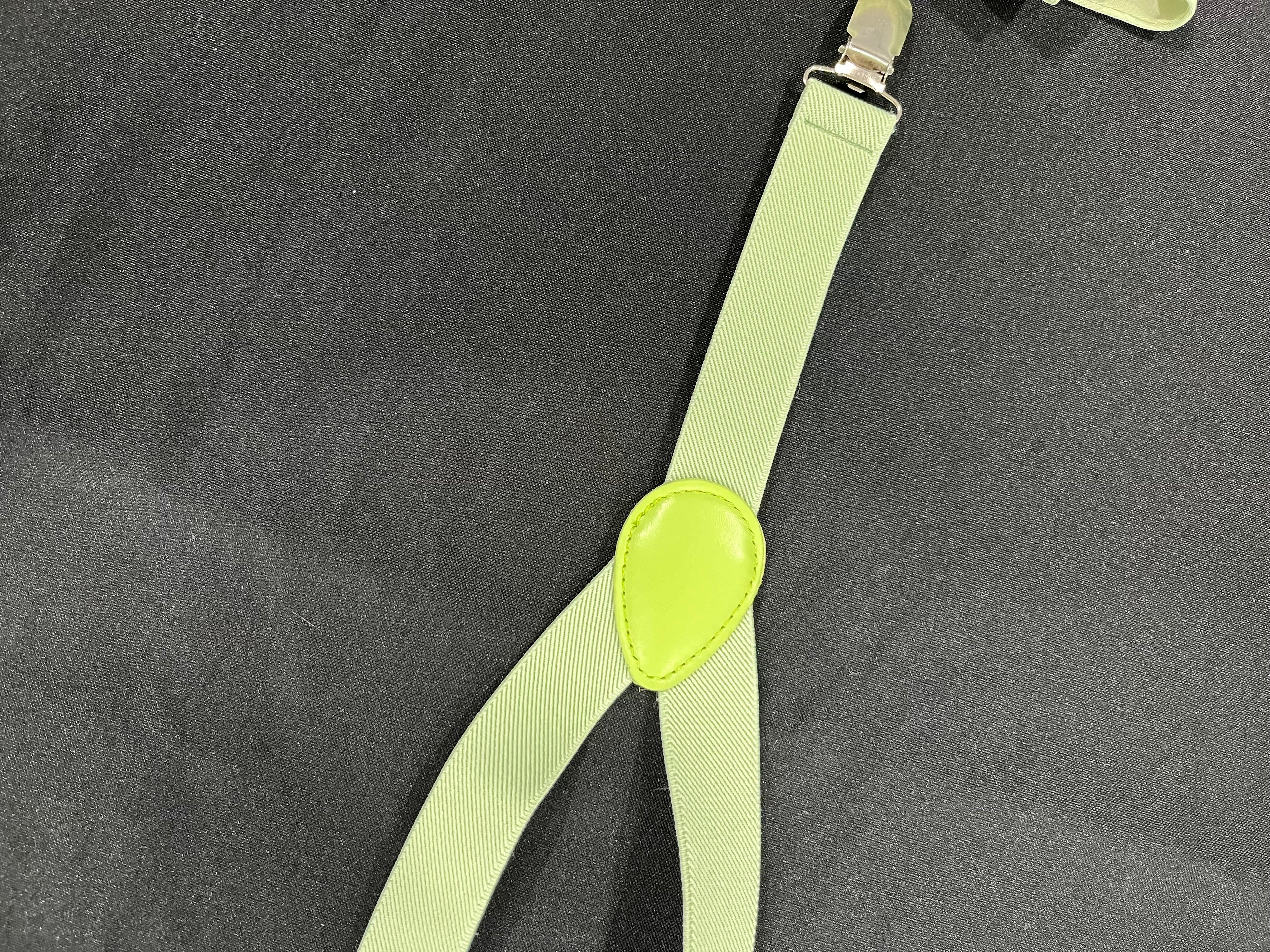 Green Suspenders and Bow tie Set image 2