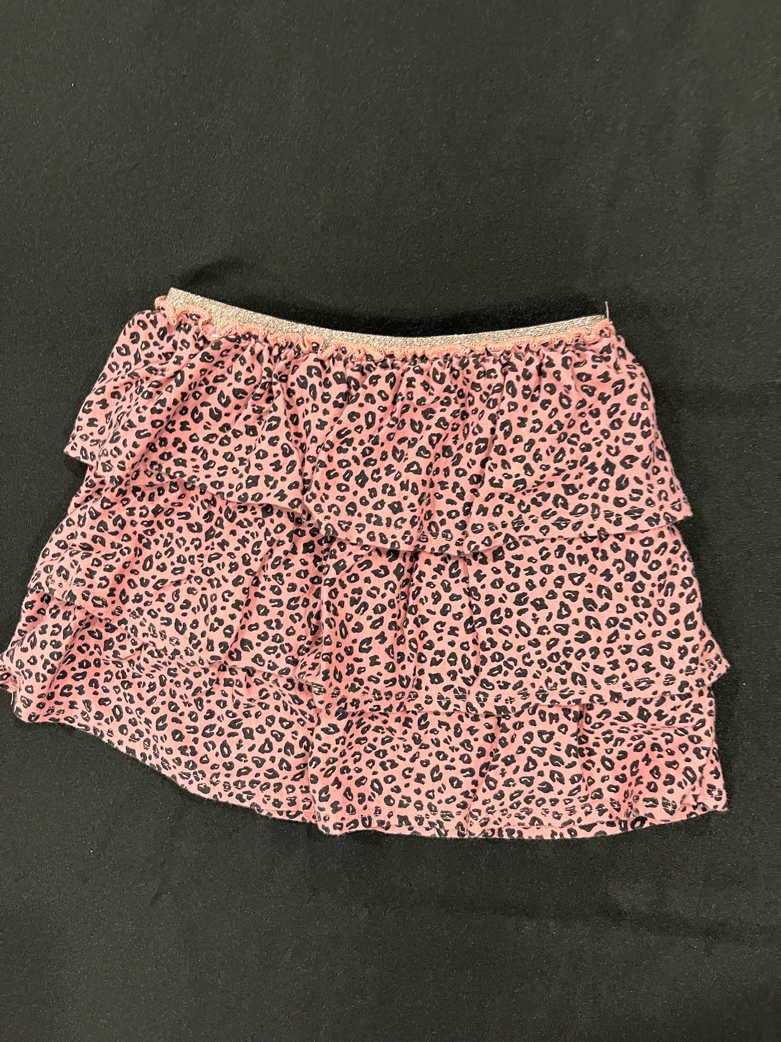 Girls Pink Leopard Skirt image 0