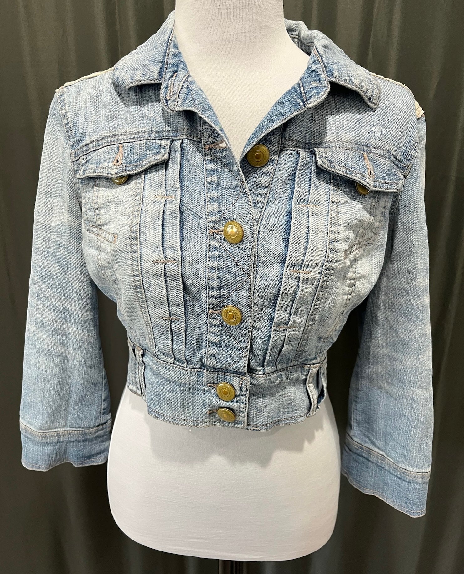 Women’s Jean Jacket With Lace image 0
