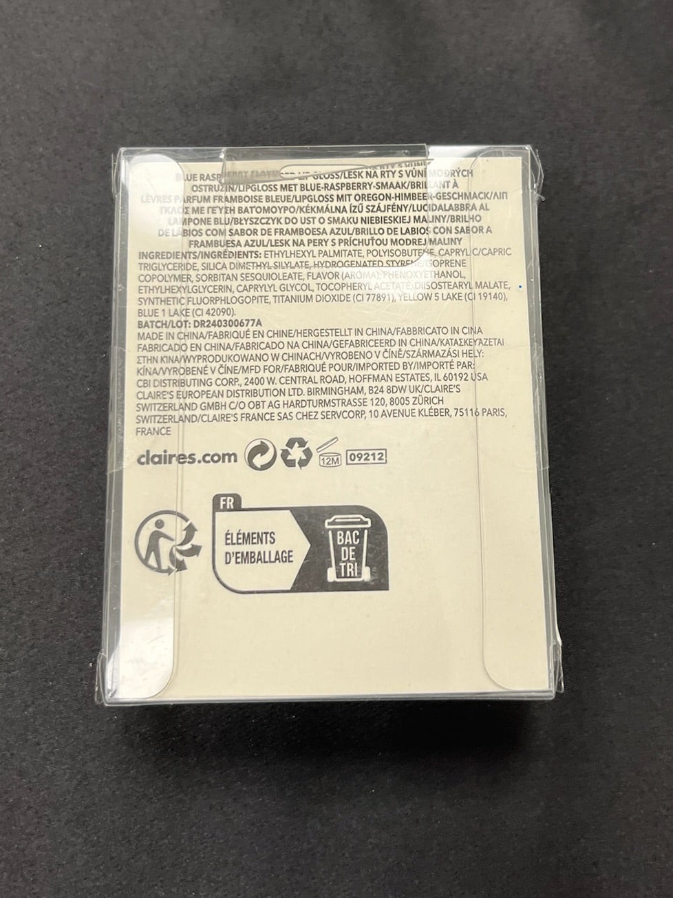 Children’s Teal Bear Lip Gloss