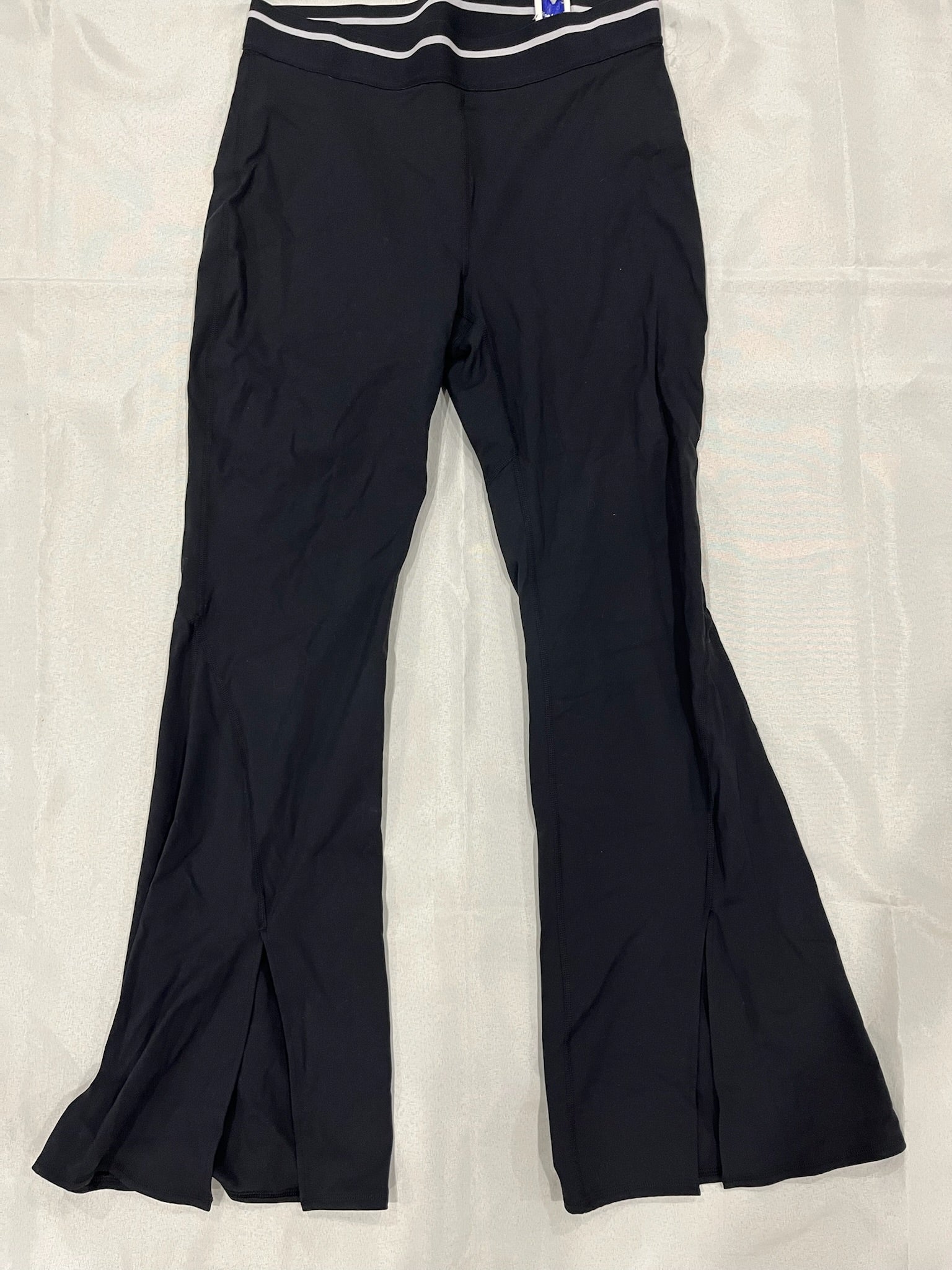 Women’s High Rise Black Exercise Pants With Slit image 1