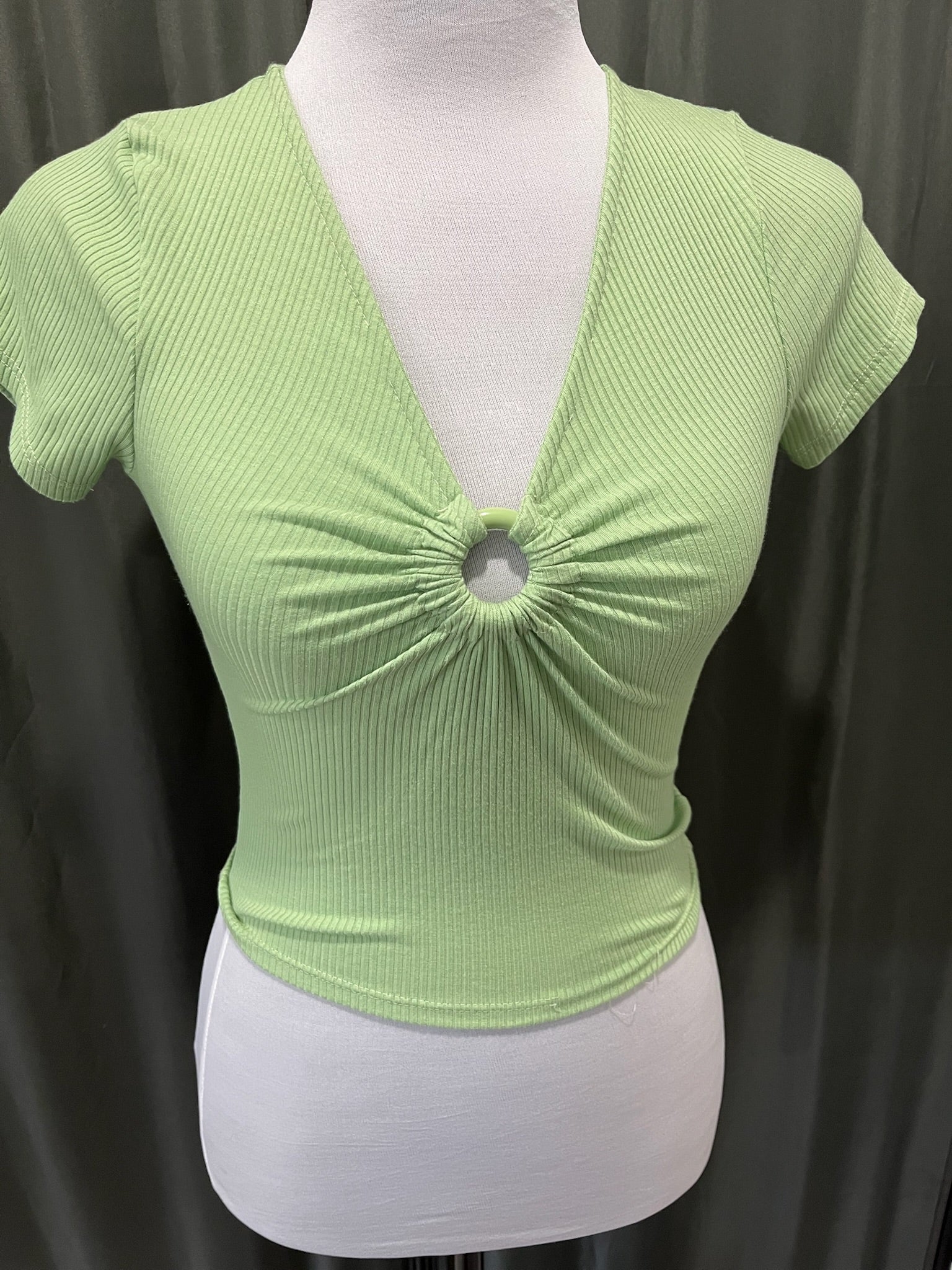 Women’s Green Crop Top image 1