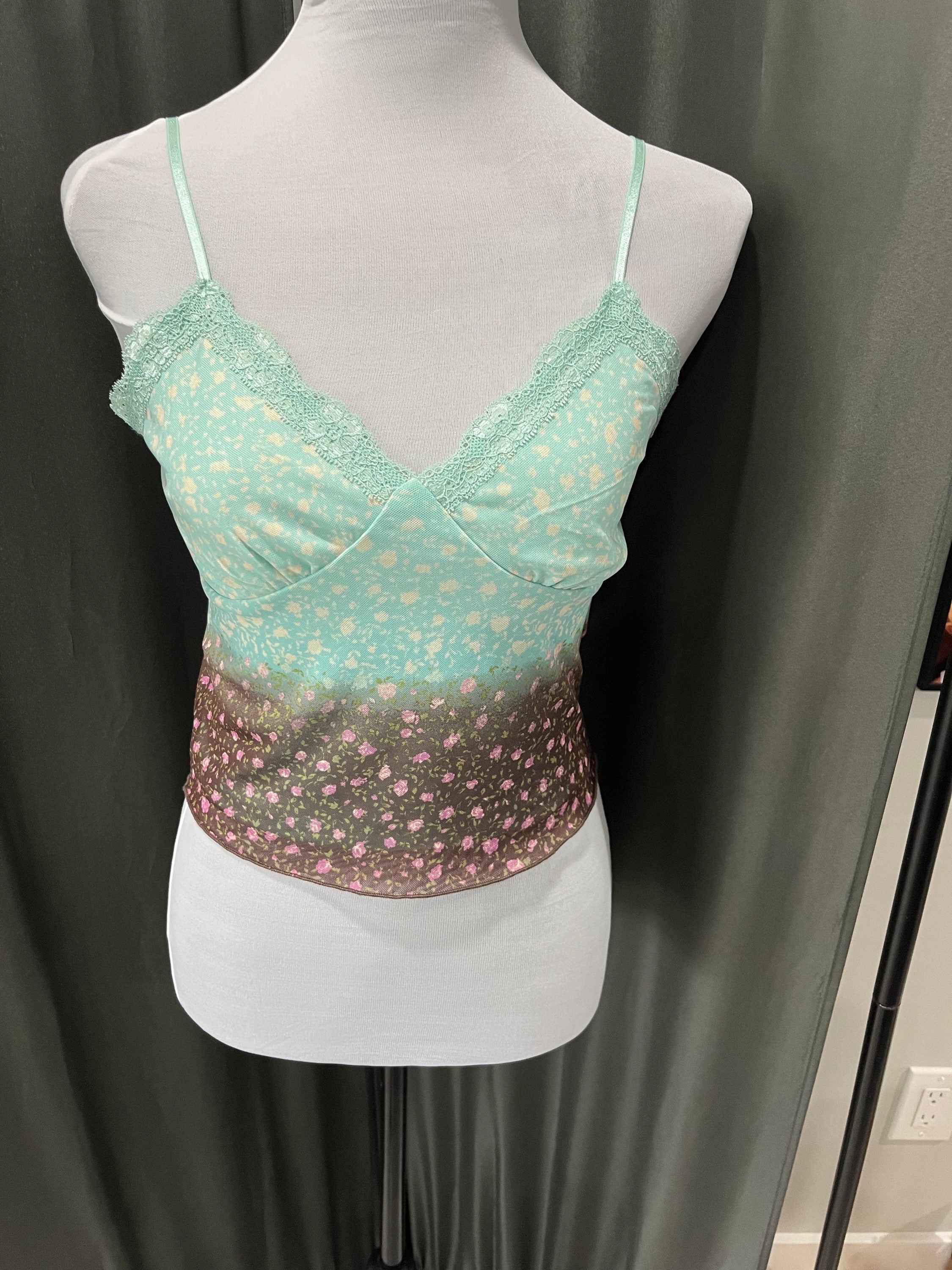 Blue Floral Tank Top image 0