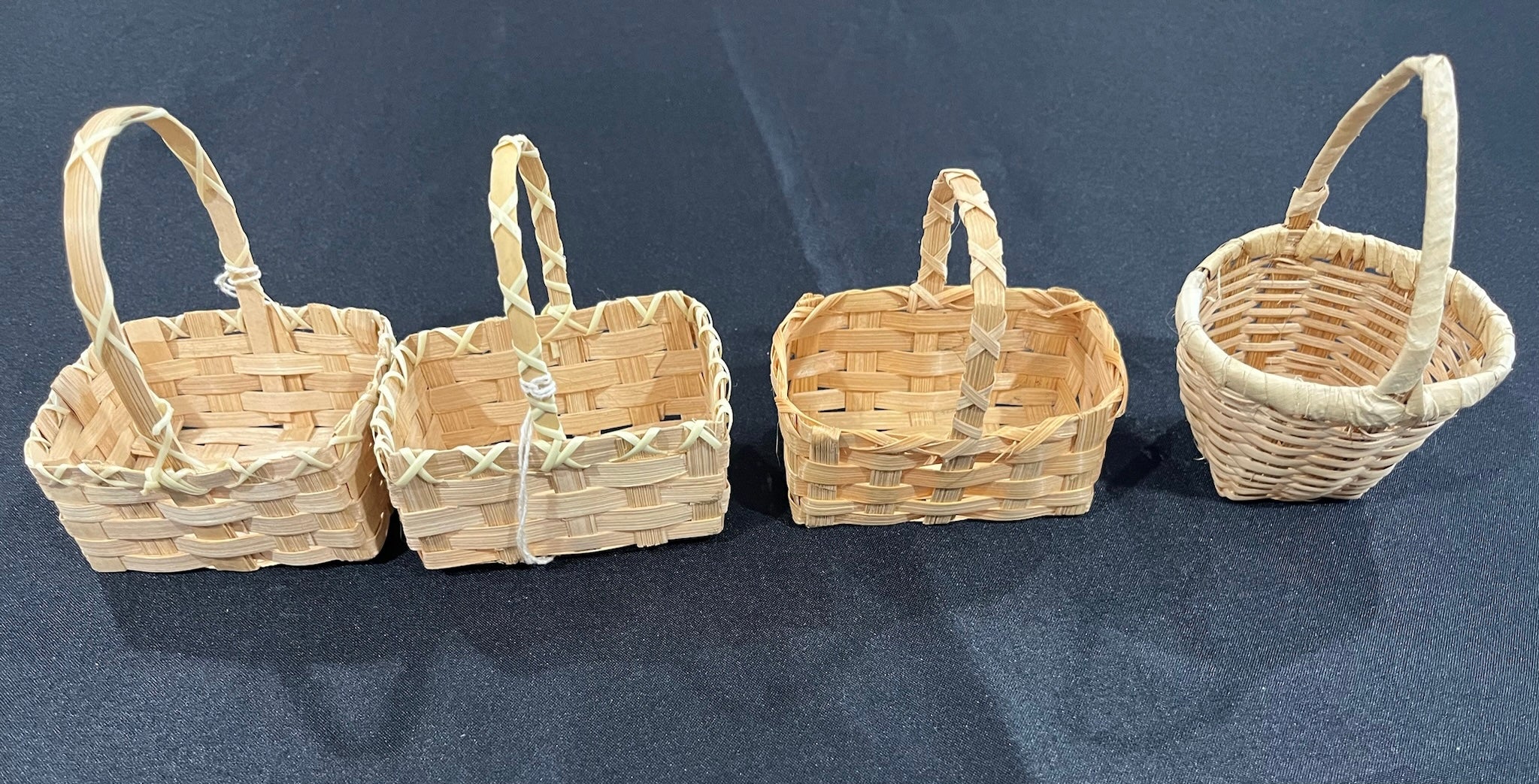 Four Mini Woven Baskets image 1