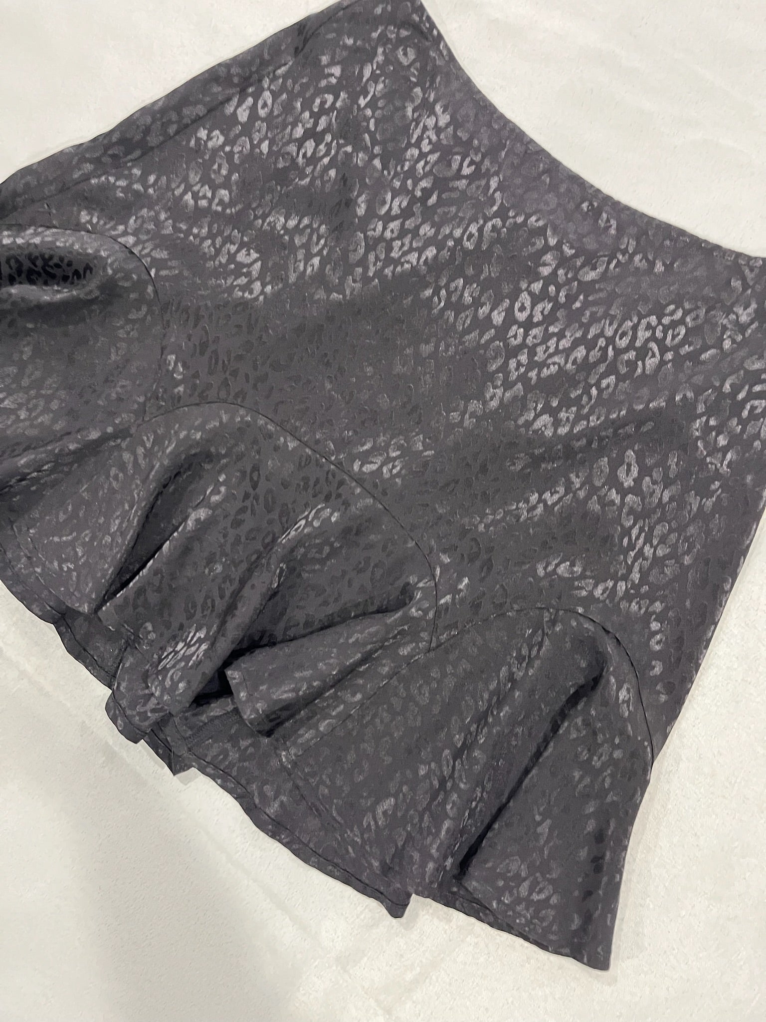 Women’s Black Leopard Print Skirt image 1