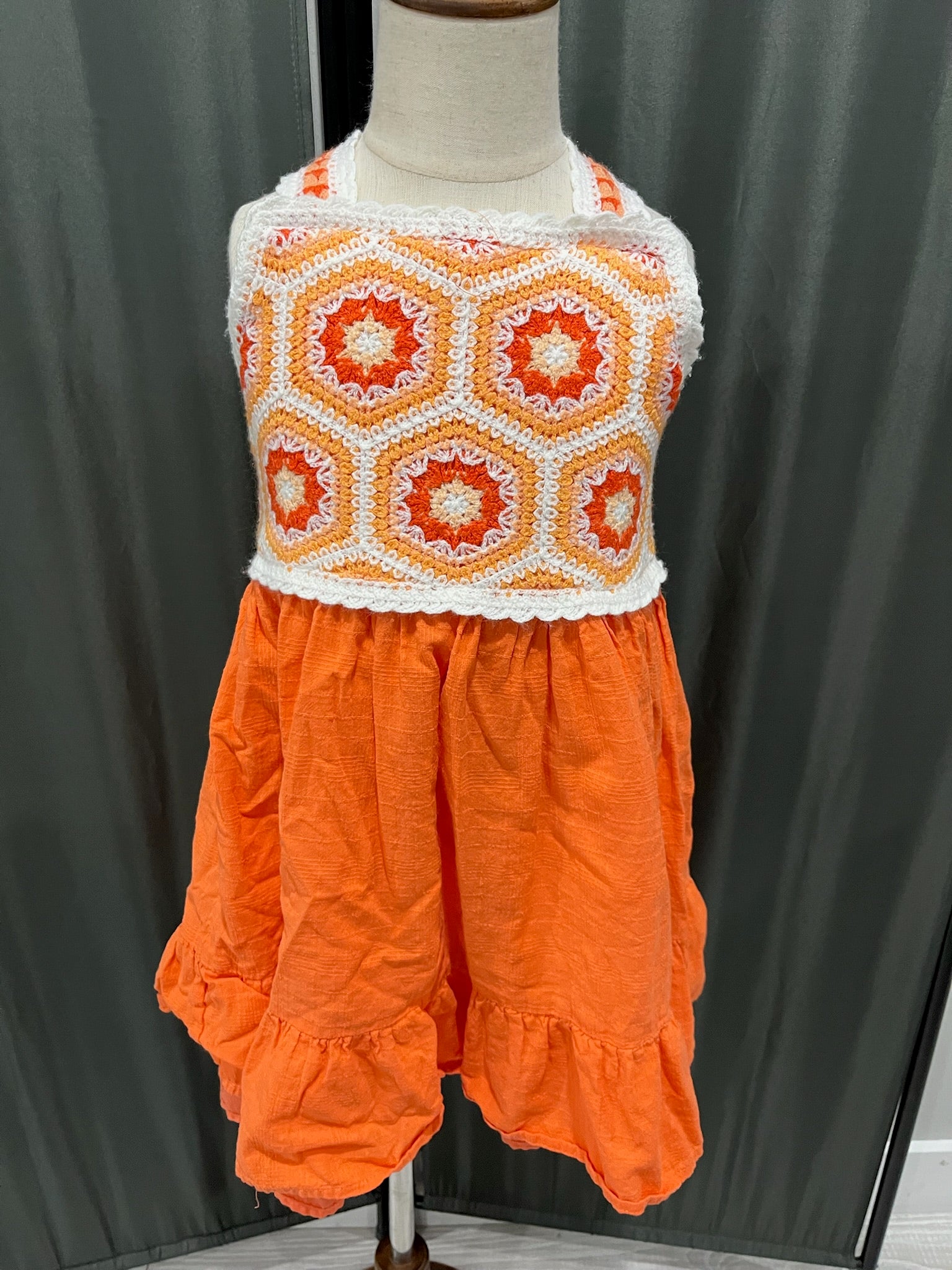 Girls Orange Dress image 0