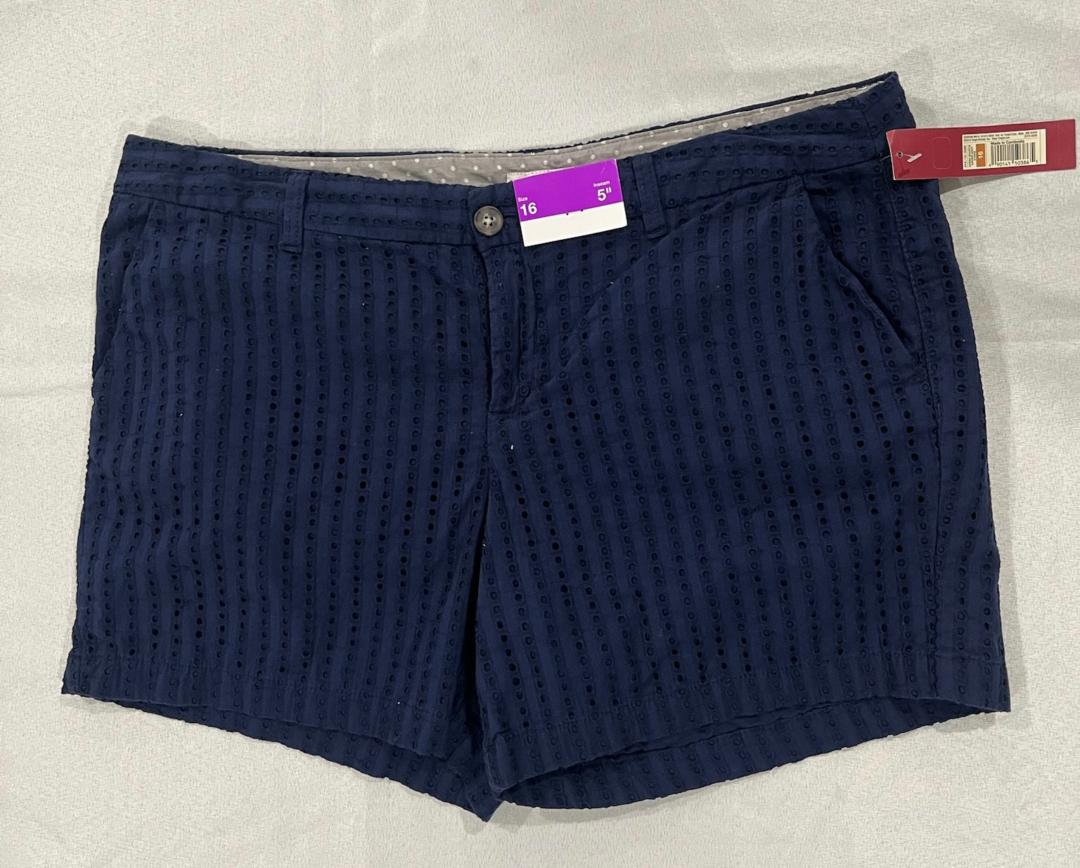 Women’s Navy Blue Shorts image 0