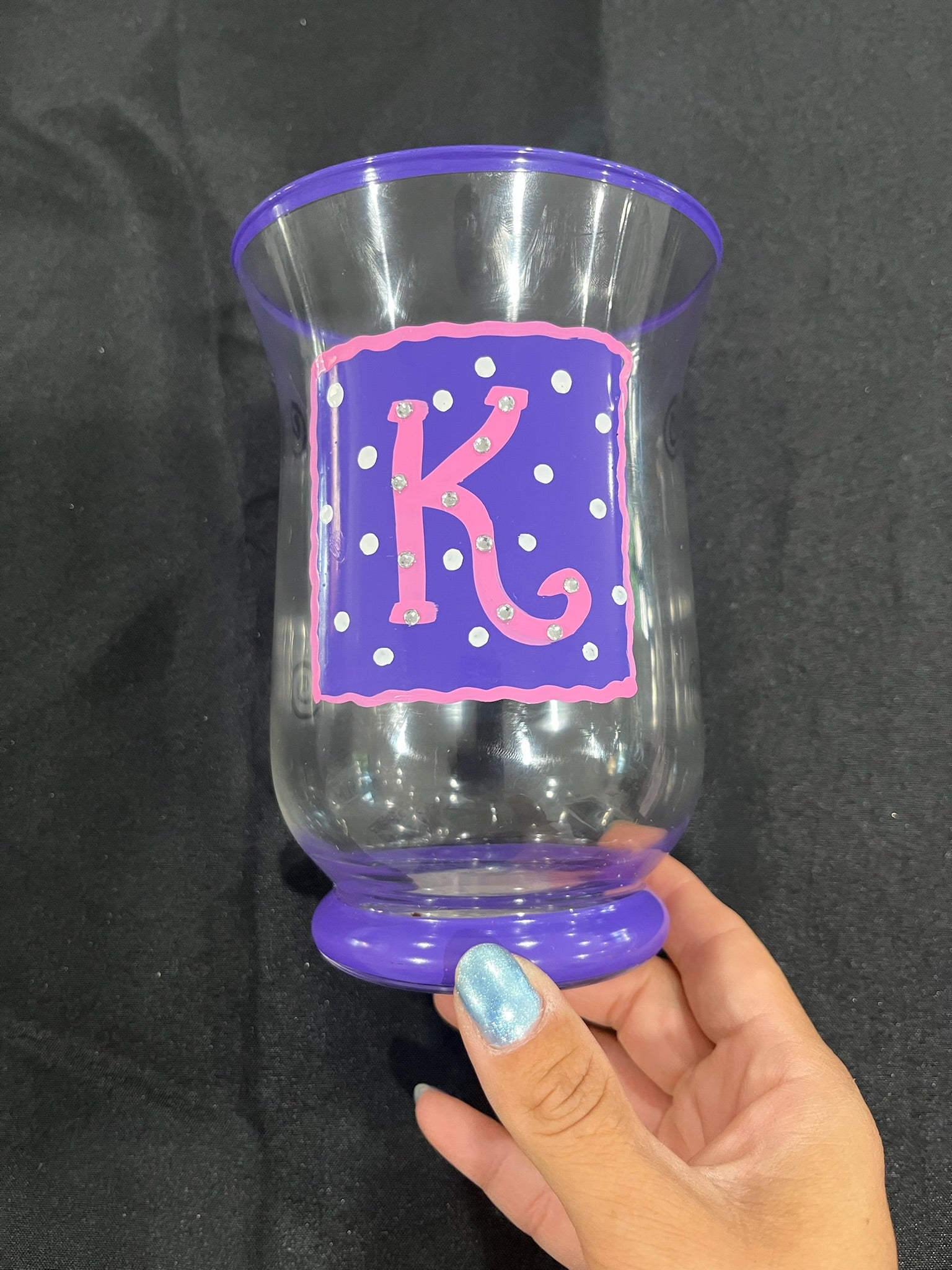 Glass Cup With “K” image 2