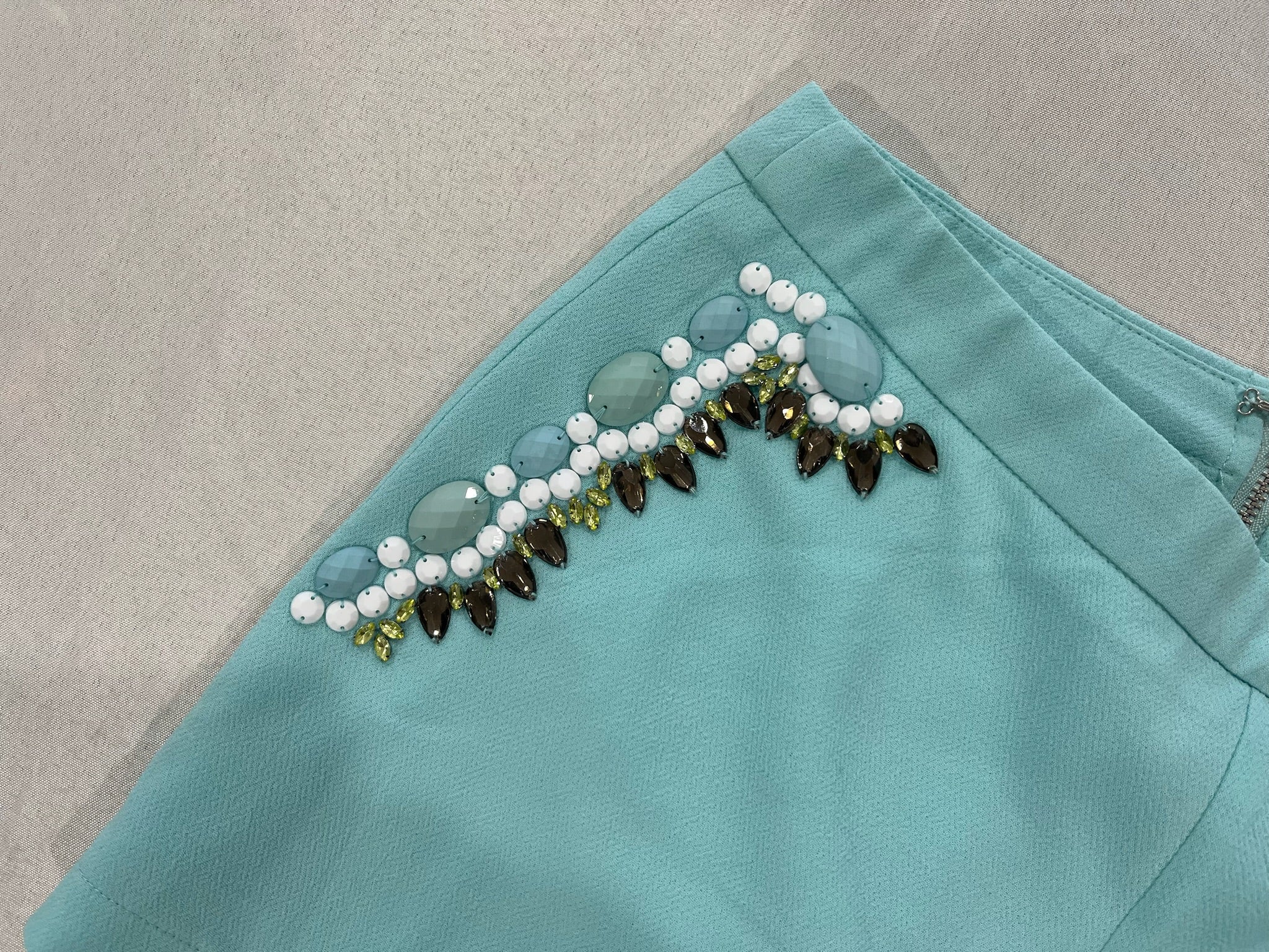 Women’s Decorated Aqua Shorts image 2