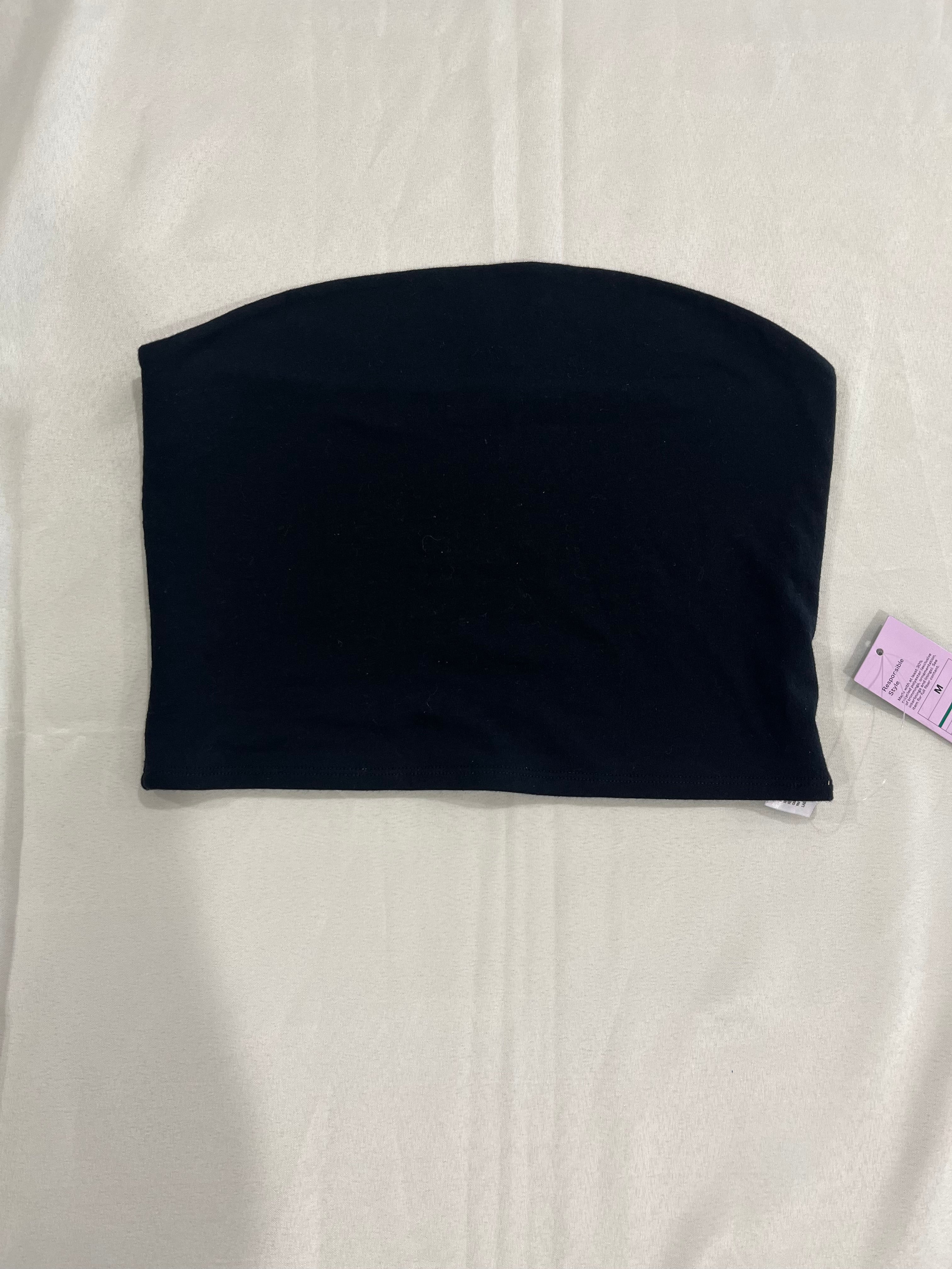 Black Tube Crop Top image 1