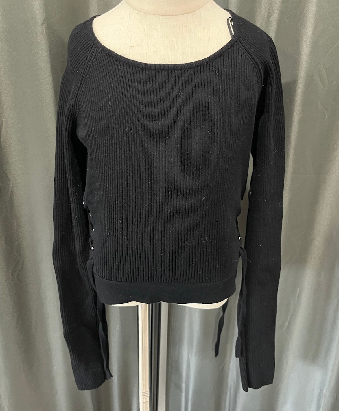 Girls Black Long Sleeve Shirt image 0