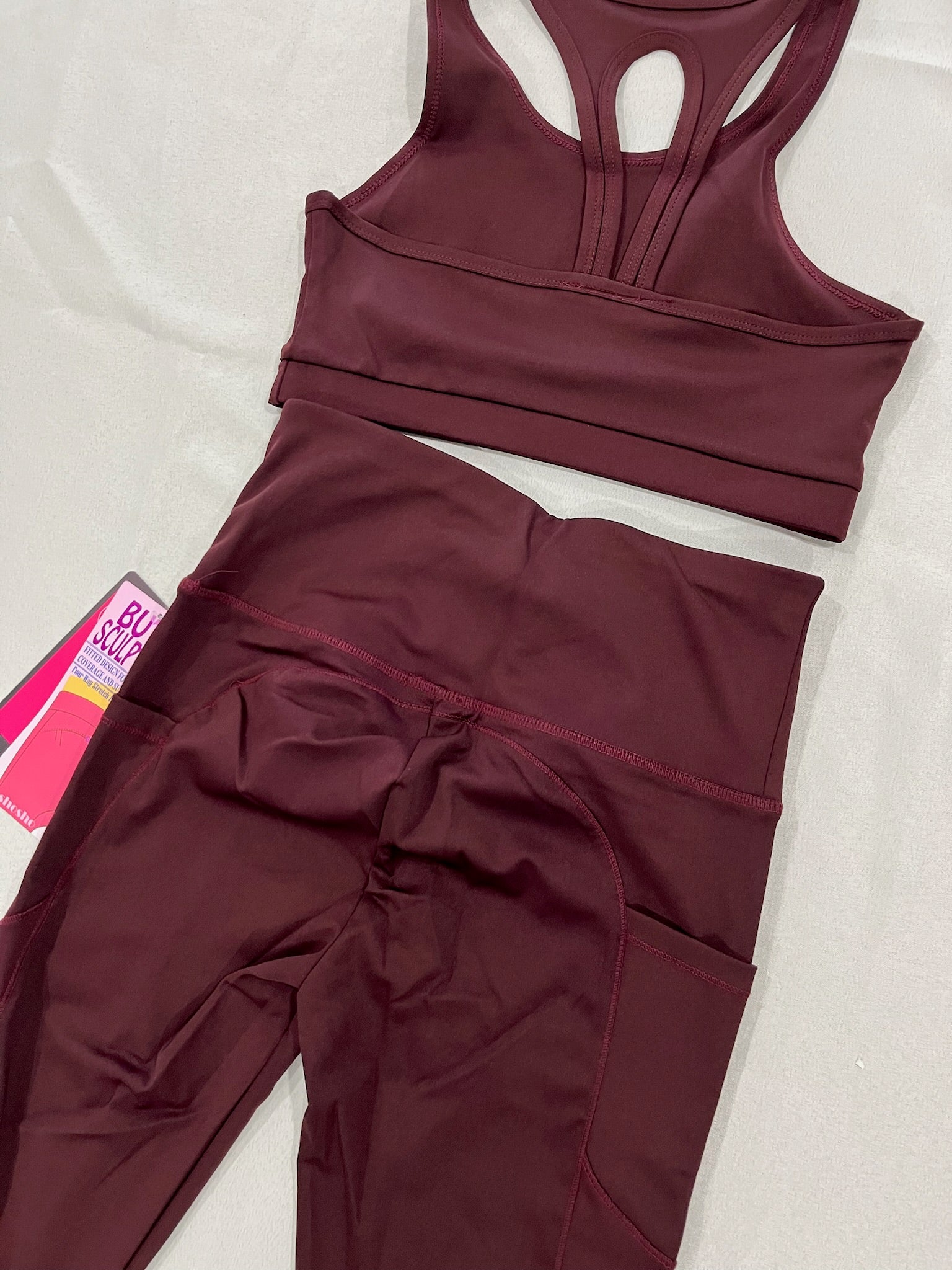 Women’s Solid Colored Two Piece Athletic Sets image 7