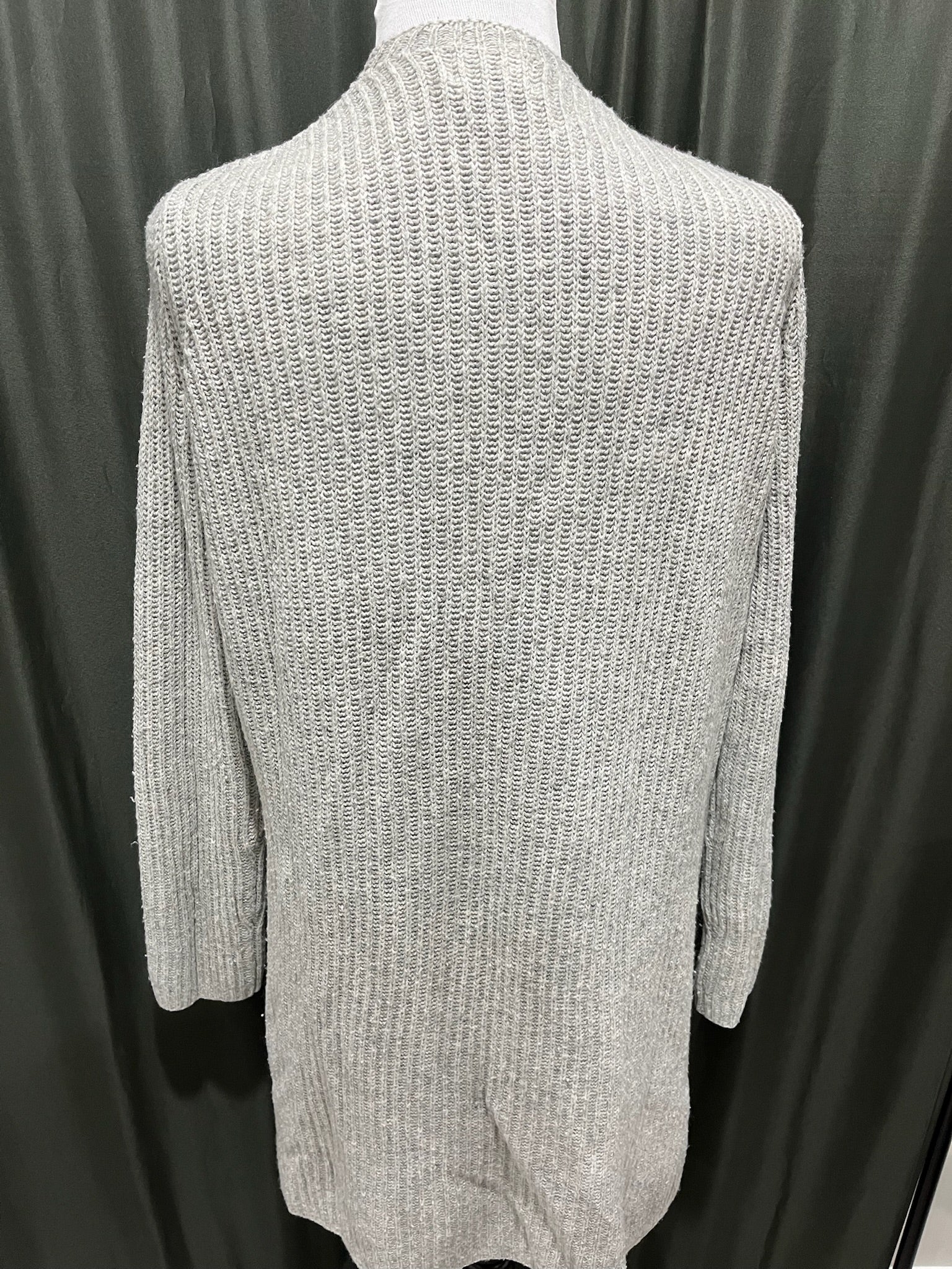 Grey Knitted Cardigan image 2