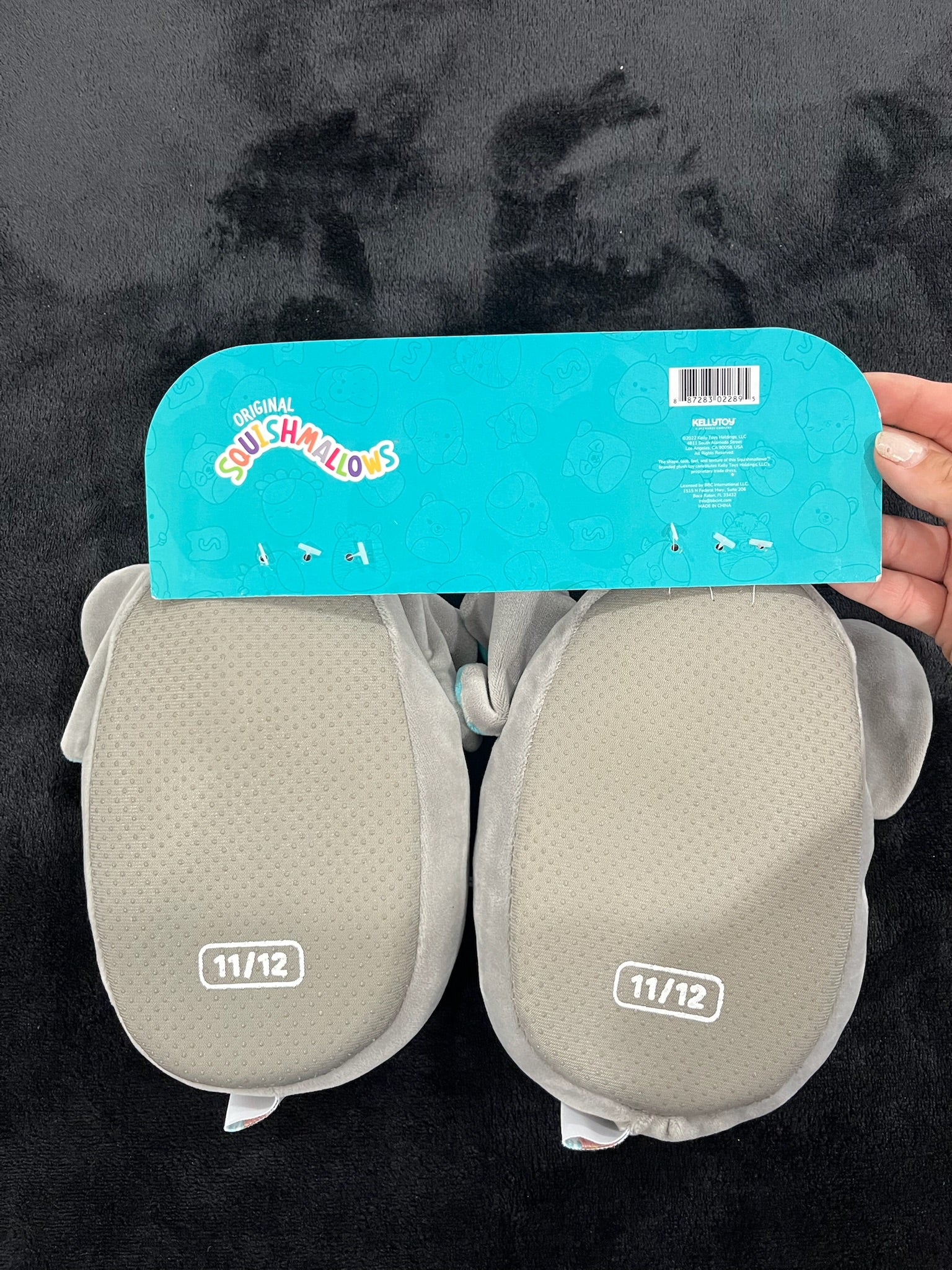 Childrens Squishmallow Elephant Slippers image 4
