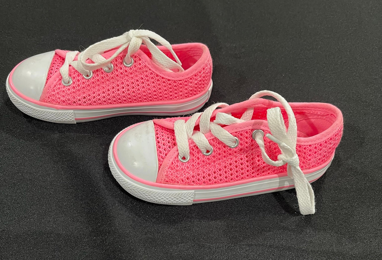 Little Girl Pink Converse Sneakers image 3