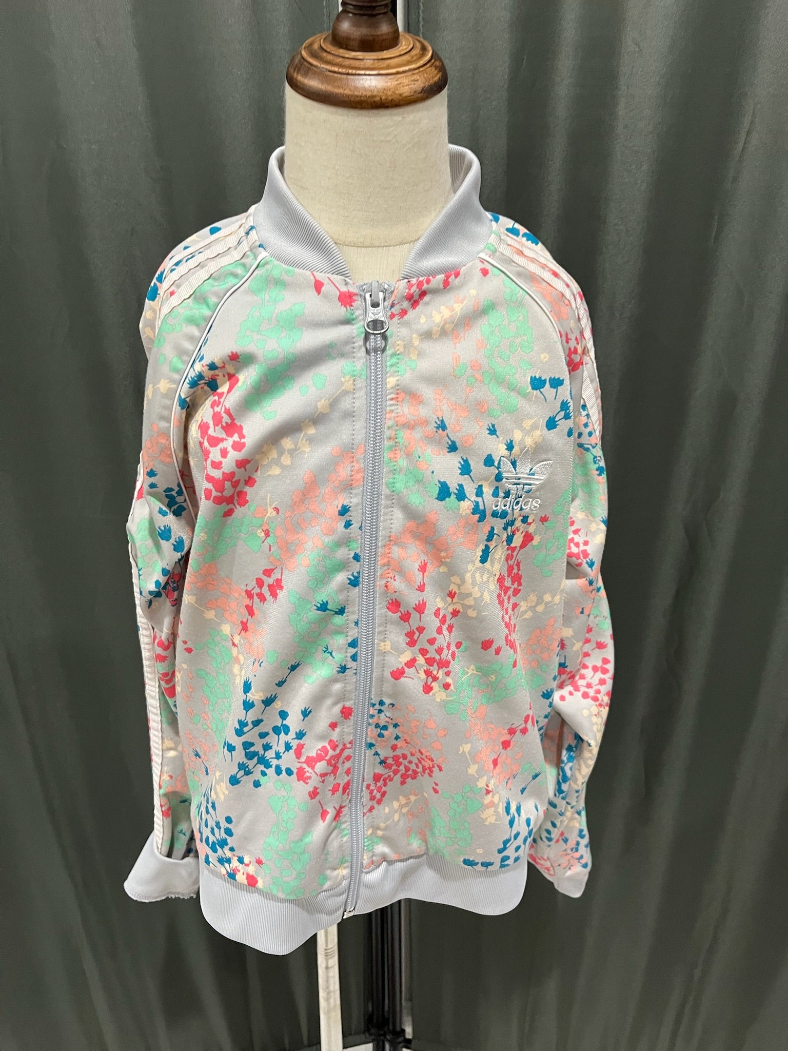 Girls Floral Zip Up Jacket image 0