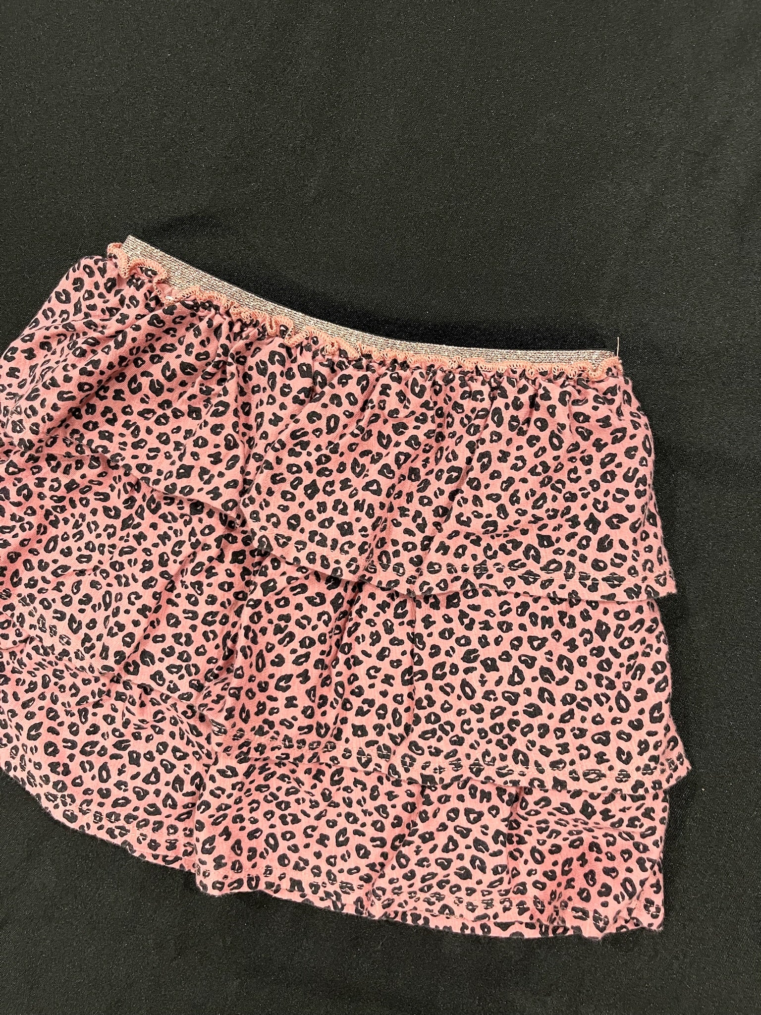 Girls Pink Leopard Skirt image 1