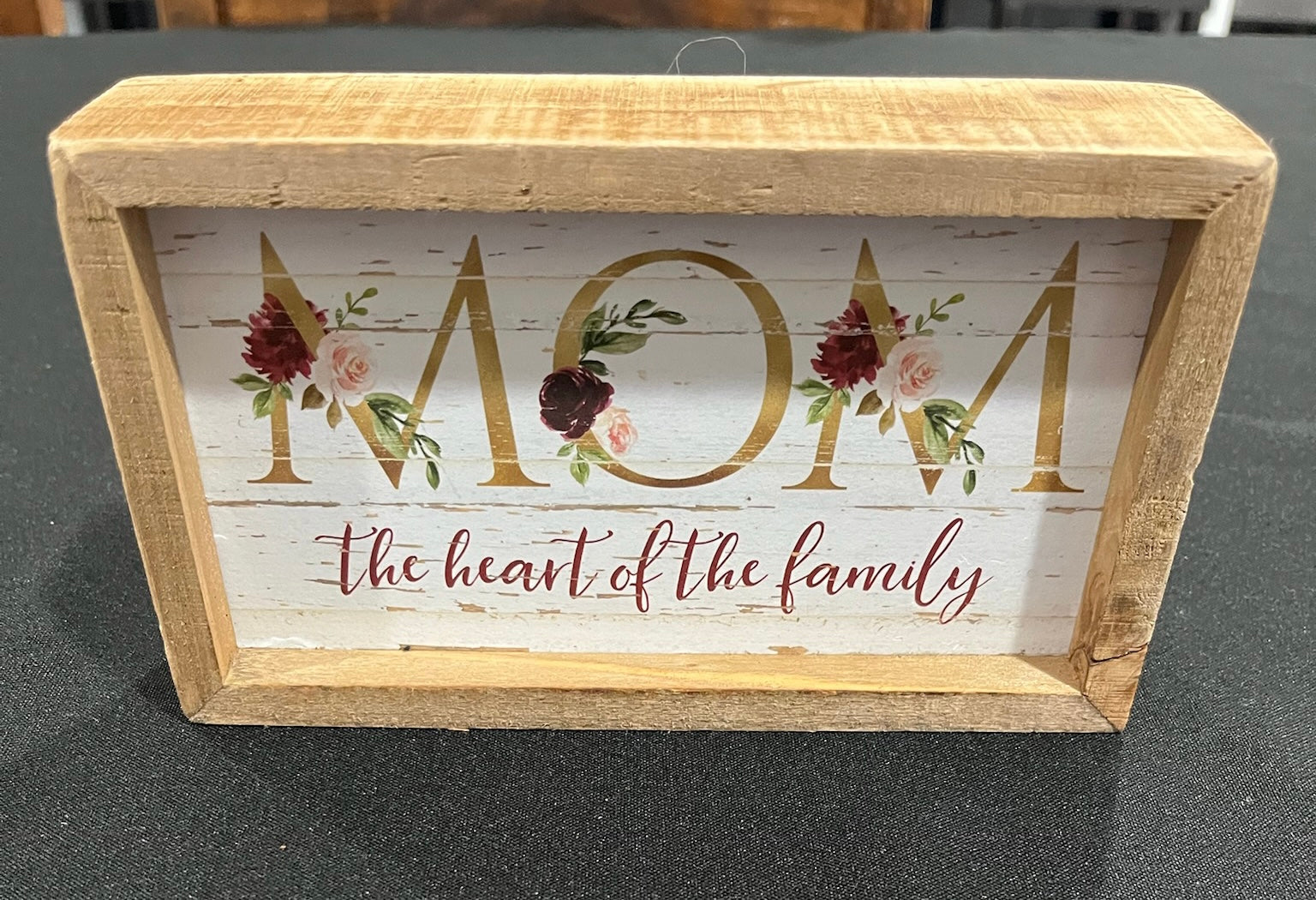 Mom The Heart Of The Family Sign image 1
