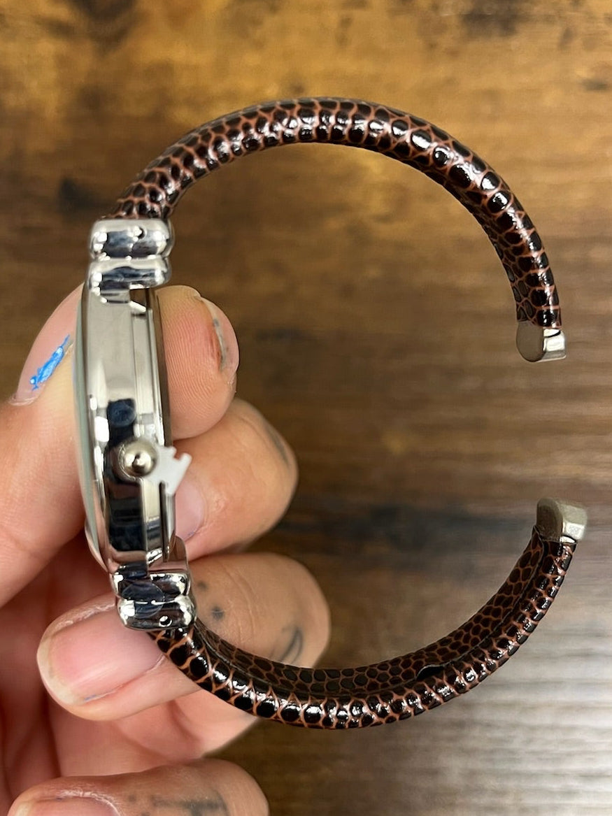 New Brown Bangle Cuff Watch