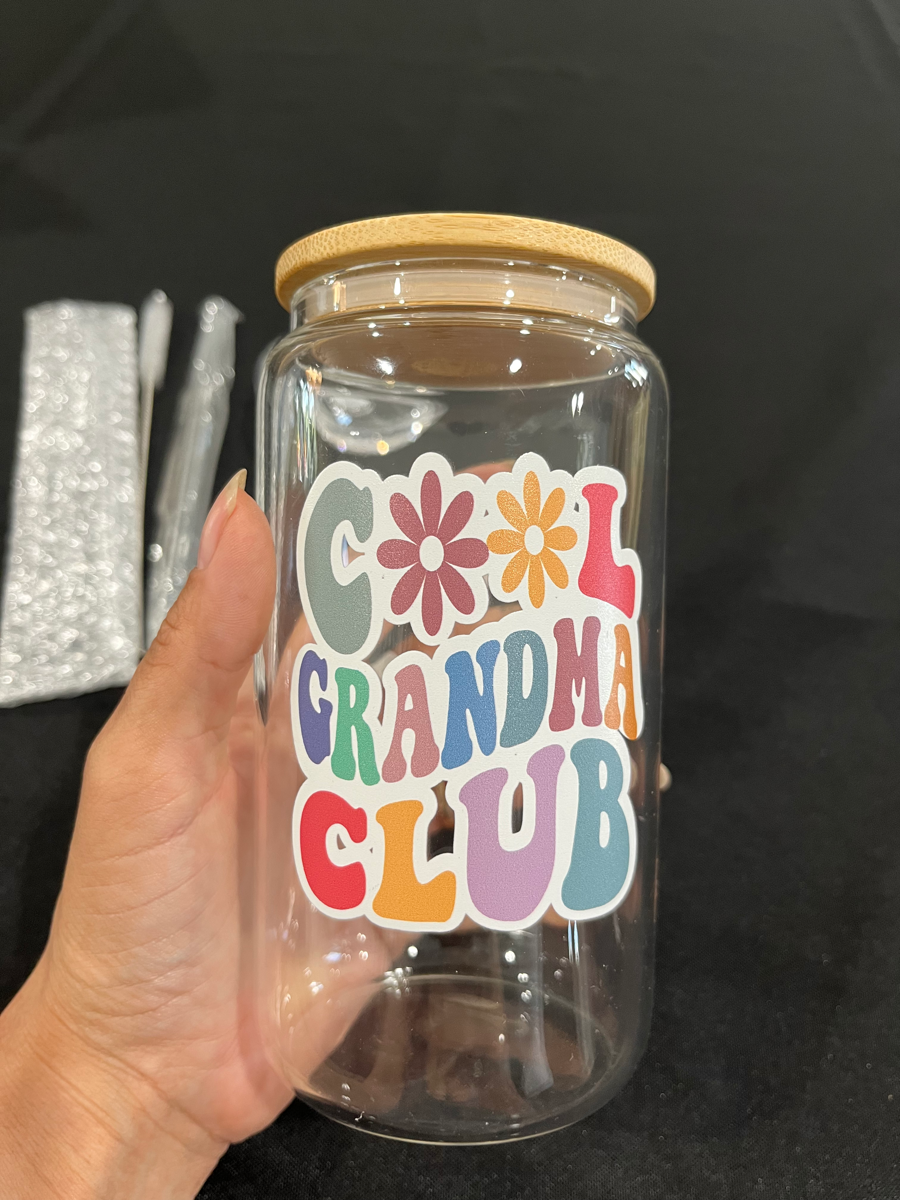New Glass Cool Grandma Club Cup Set  image 4
